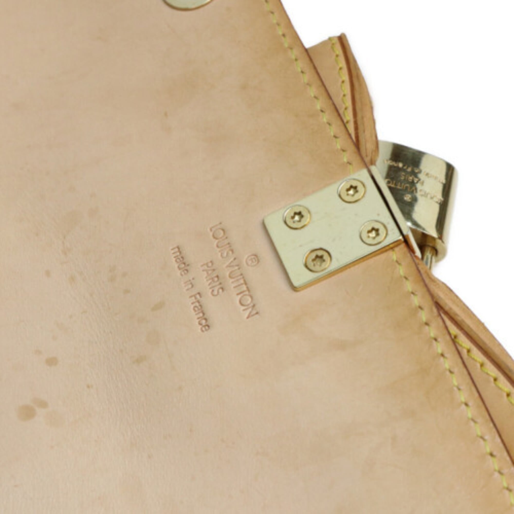 Louis Vuitton Brown Pink Monogram Cherry Blossom Handbag (Pre-Owned)