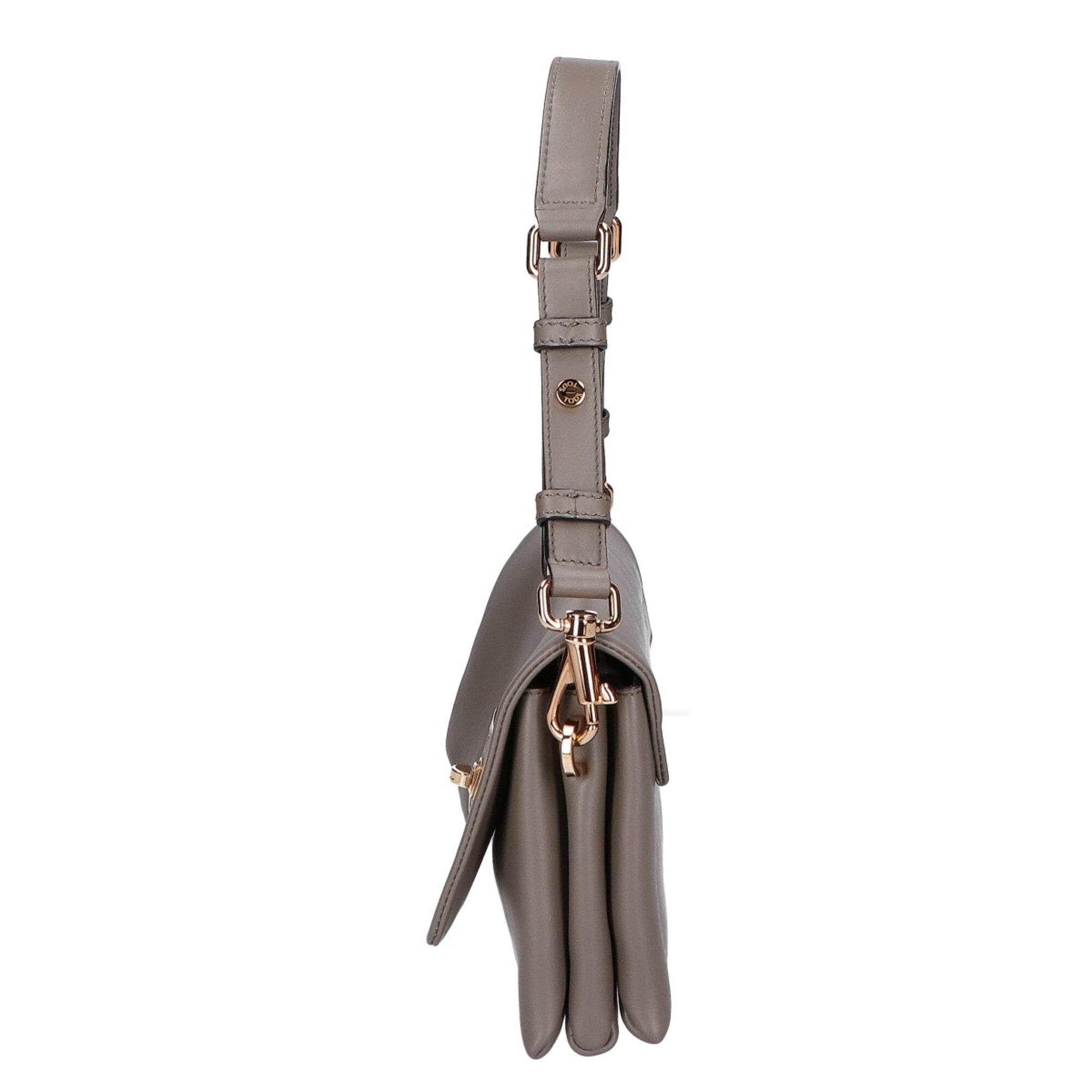Tod's Gray Leather Shoulder Bag (Pre-Owned)