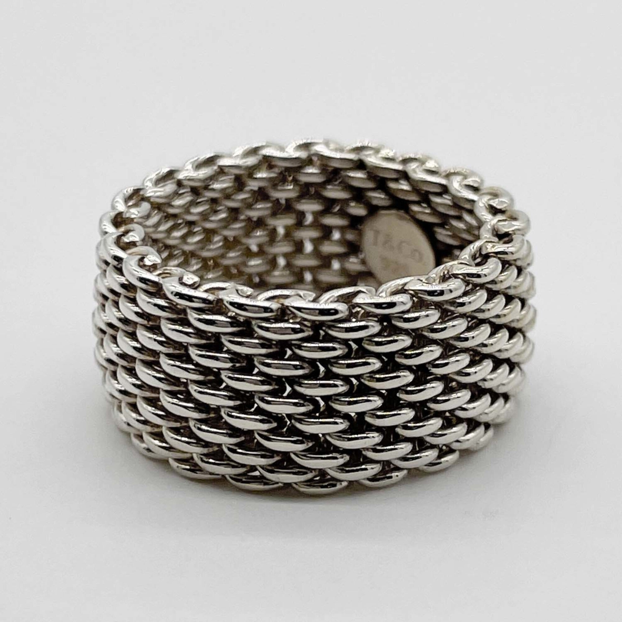 Tiffany Silver Silver 925 Band Ring (Pre-Owned)