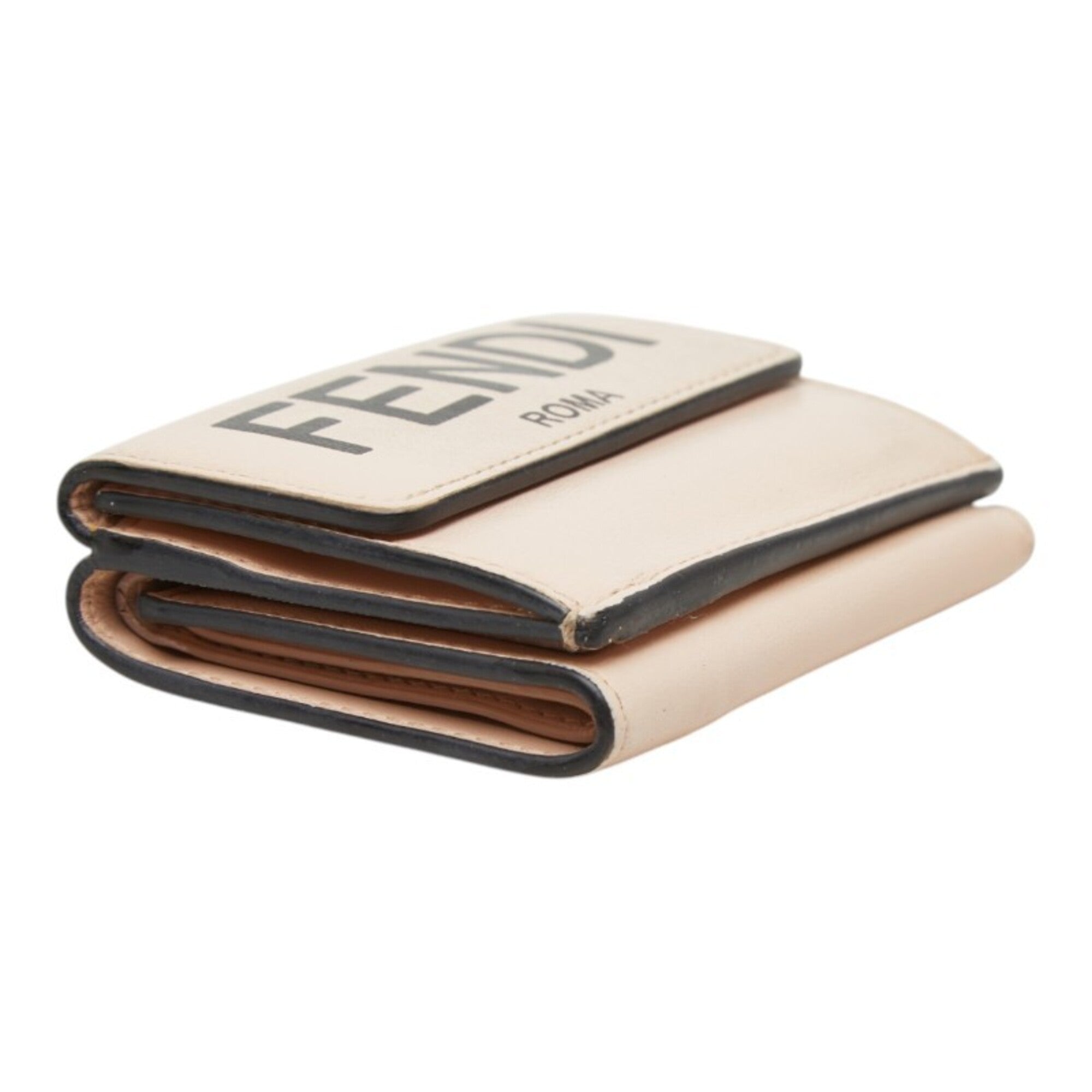 Fendi Pink Leather Wallet (Tri-Fold) (Pre-Owned)
