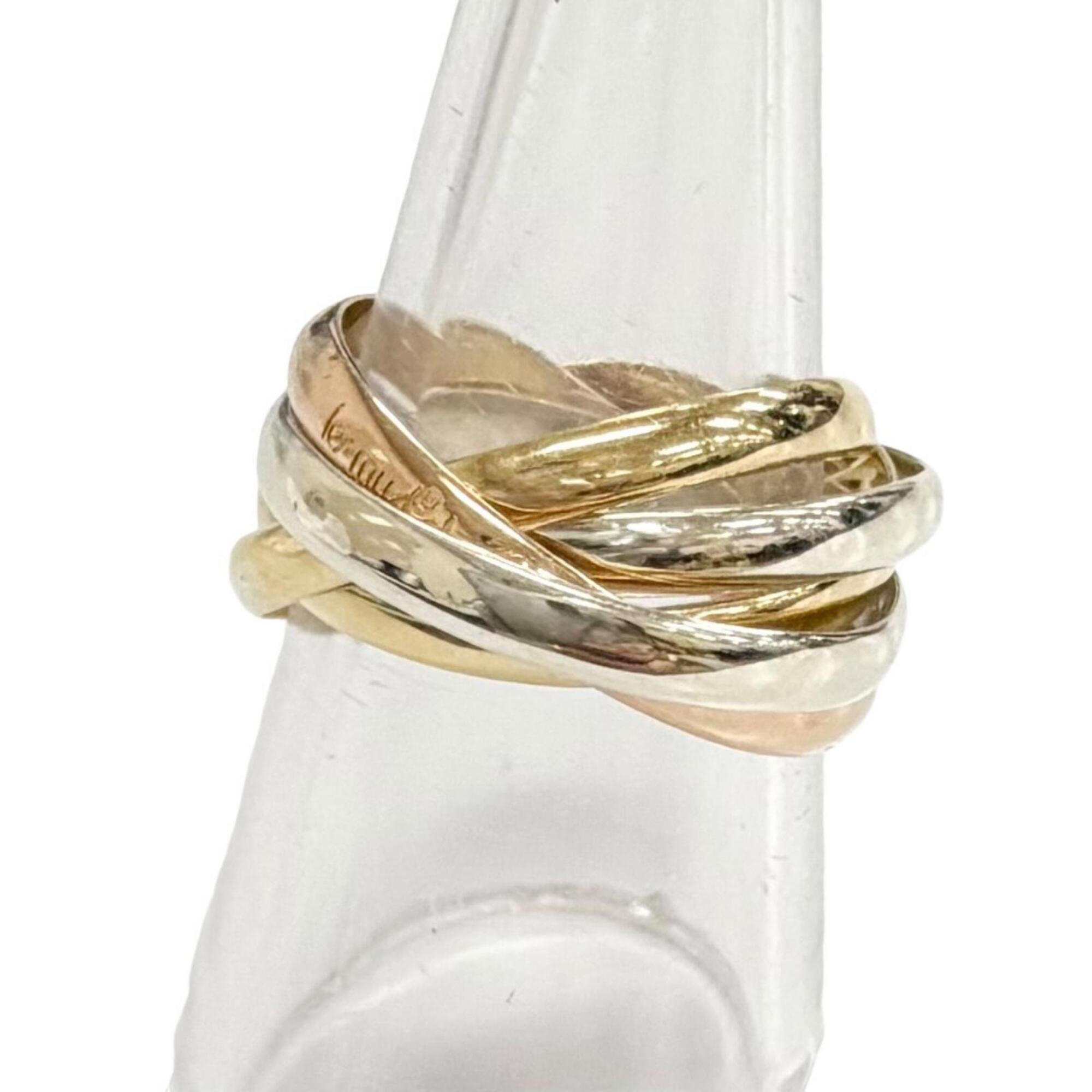 Cartier Pink Gold White Gold Yellow Gold Yellow Gold (18K) Pink Gold (18K) White Gold (18K) Band Ring (Pre-Owned)