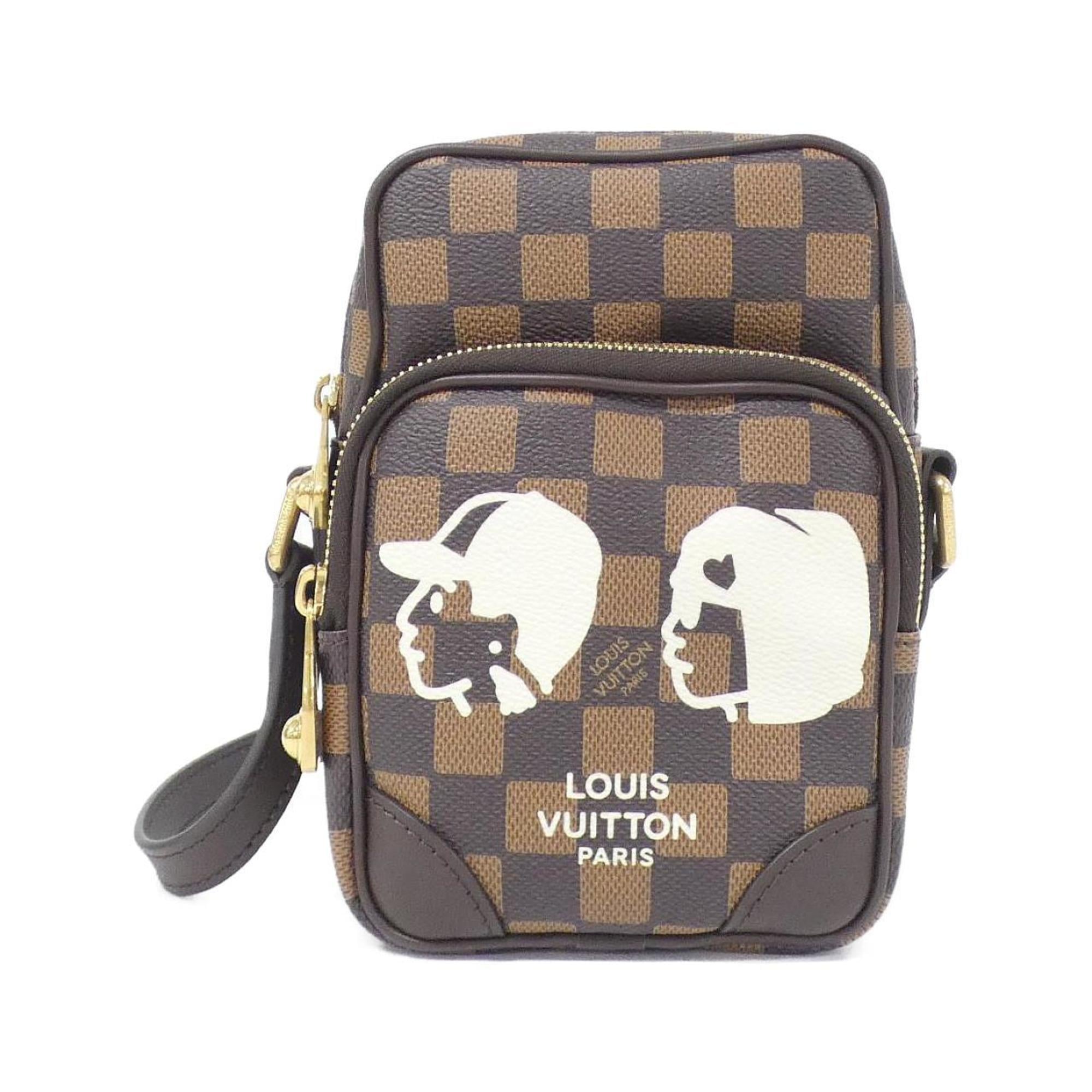 Louis Vuitton Brown Coated Canvas Shoulder Bag (Pre-Owned)