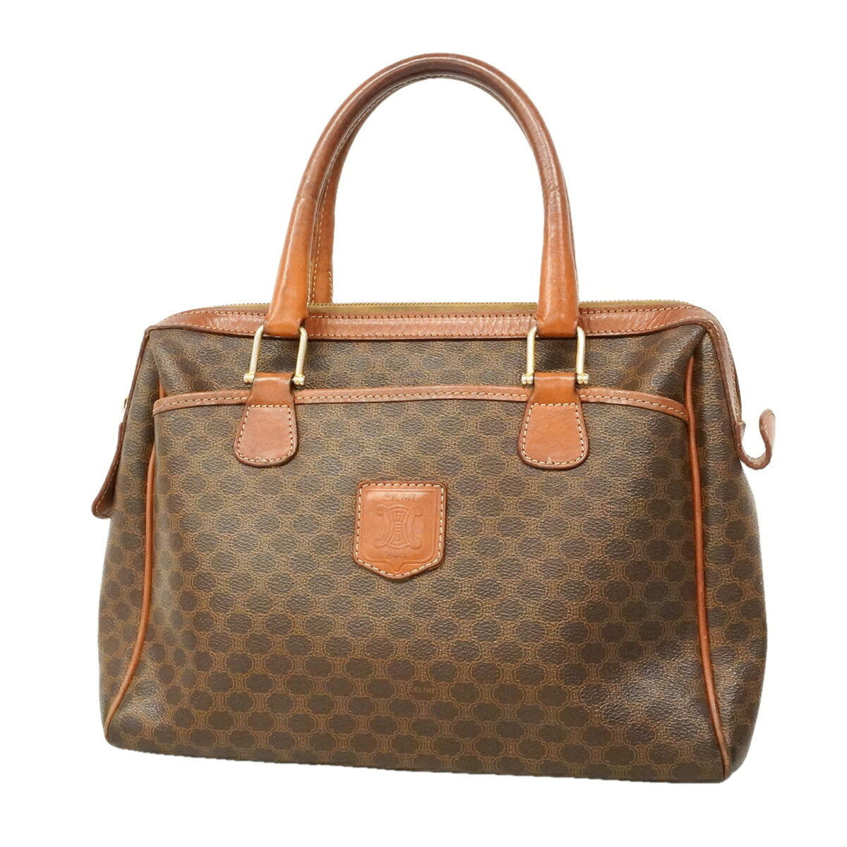 Celine Brown Pvc Handbag (Pre-Owned)