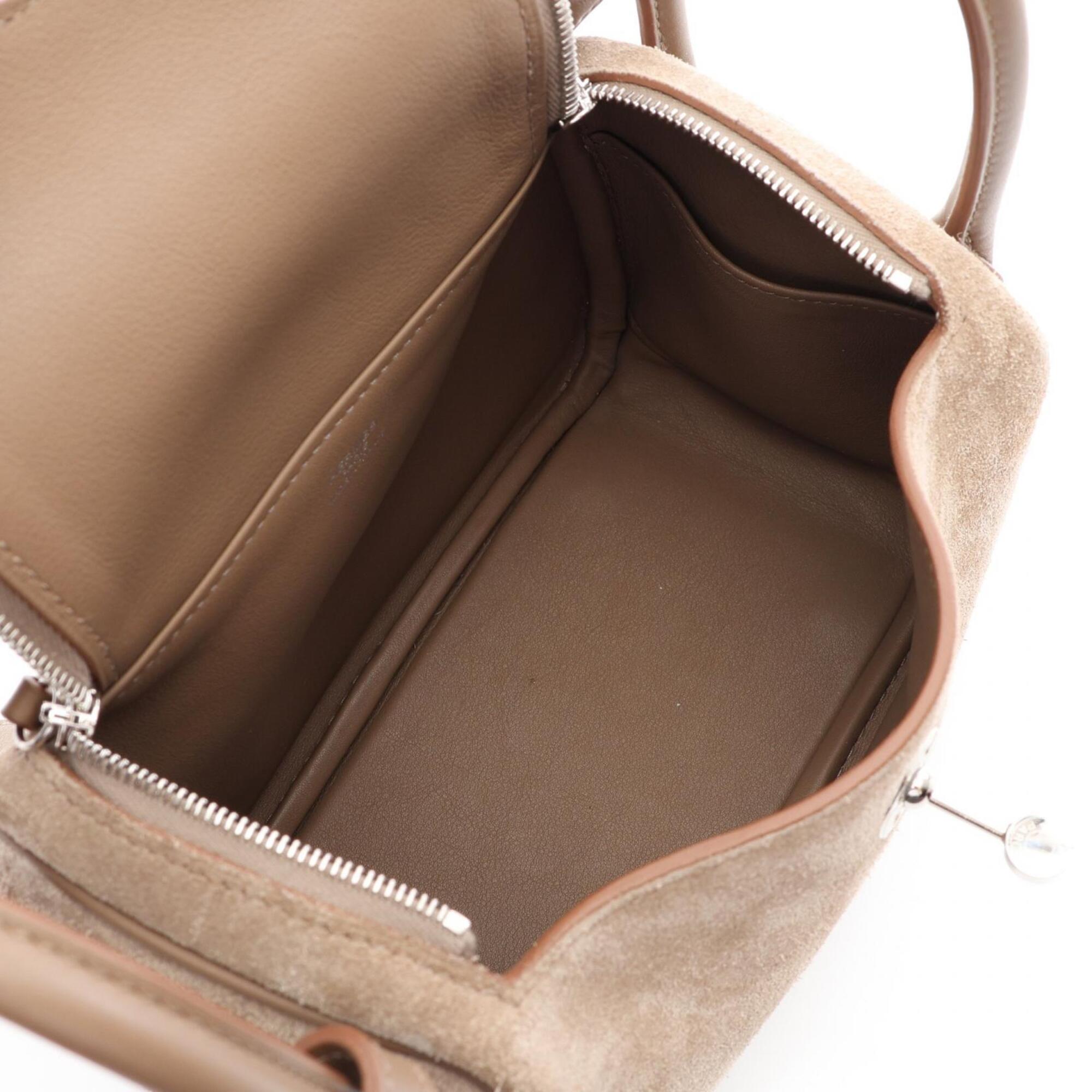 Hermes Beige Swift Leather Leather Handbag Shoulder Bag (Pre-Owned)