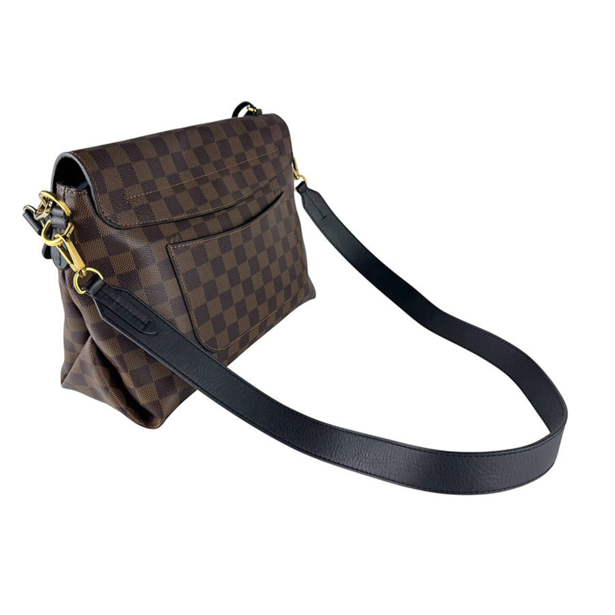 Louis Vuitton Damier Canvas Ebene Damier Canvas Shoulder Bag (Pre-Owned)
