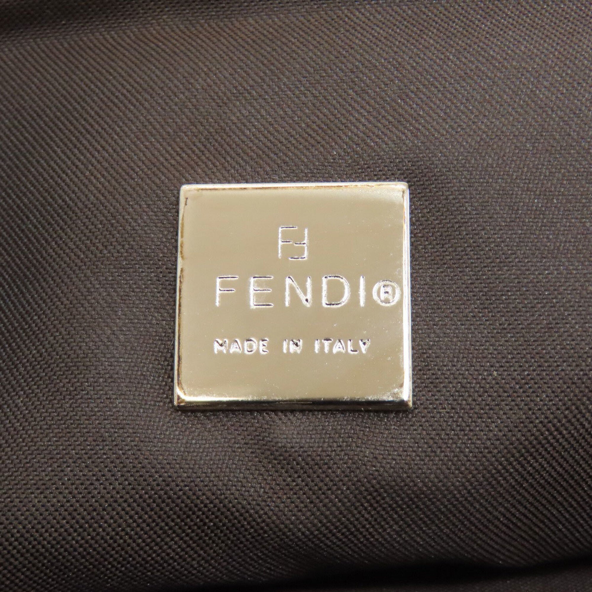 Fendi Zucca Brown Zucca Handbag (Pre-Owned)