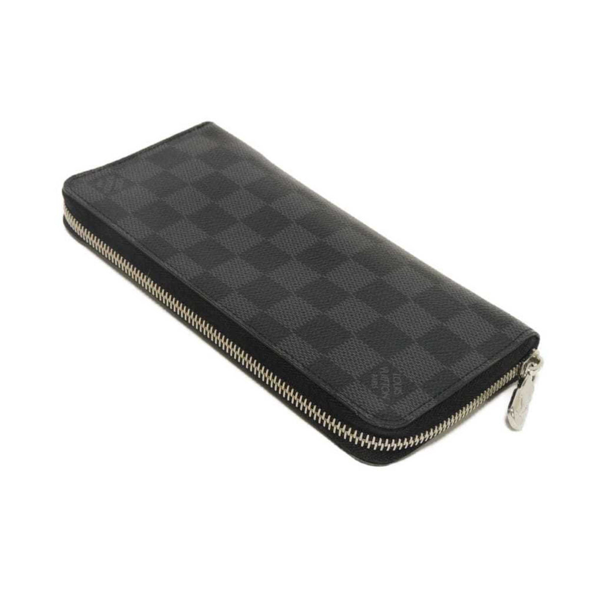 Louis Vuitton Black Damier Graphite Noir Damier Graphite Long Wallet (Bi-Fold) (Pre-Owned)