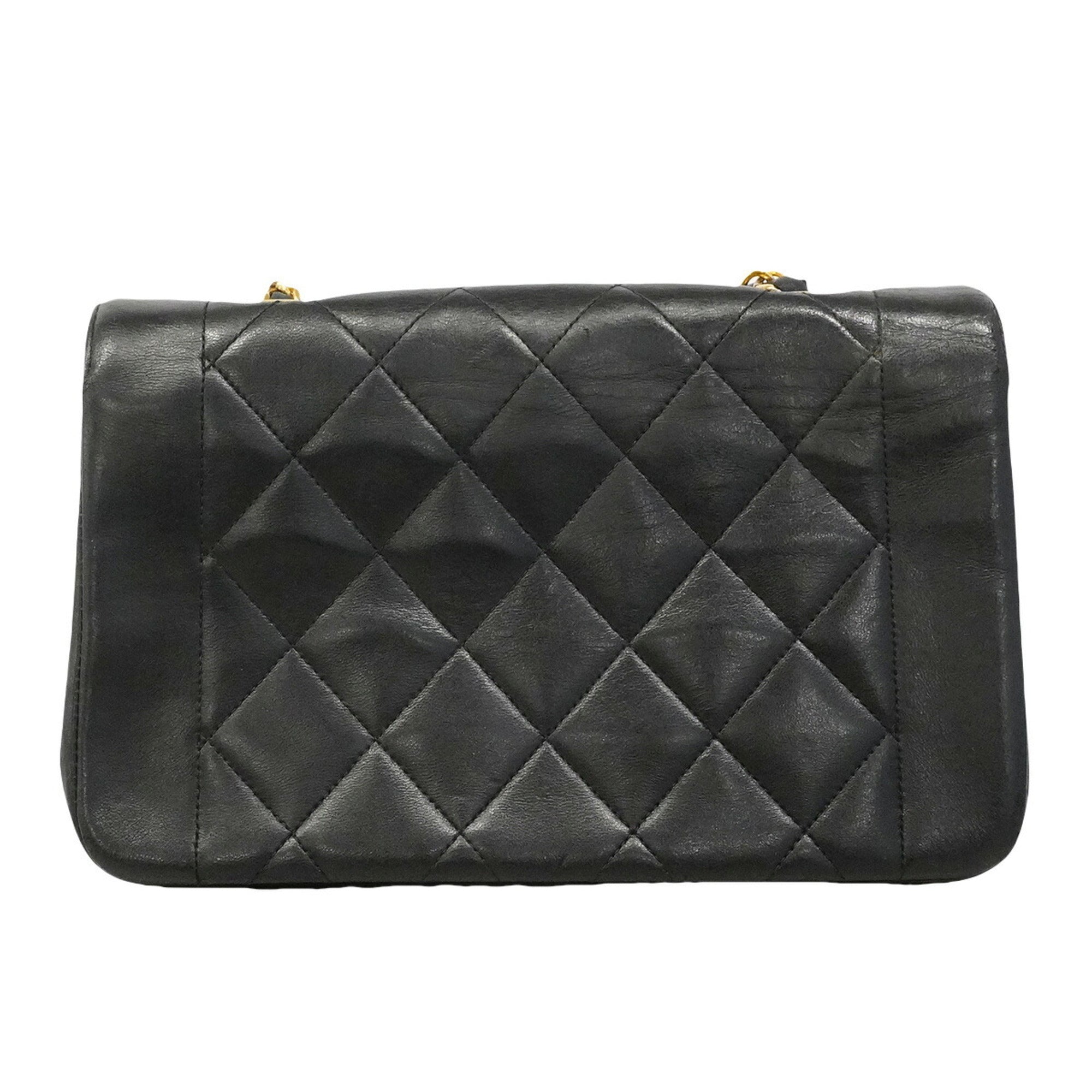 Chanel Black Leather Shoulder Bag (Pre-Owned)