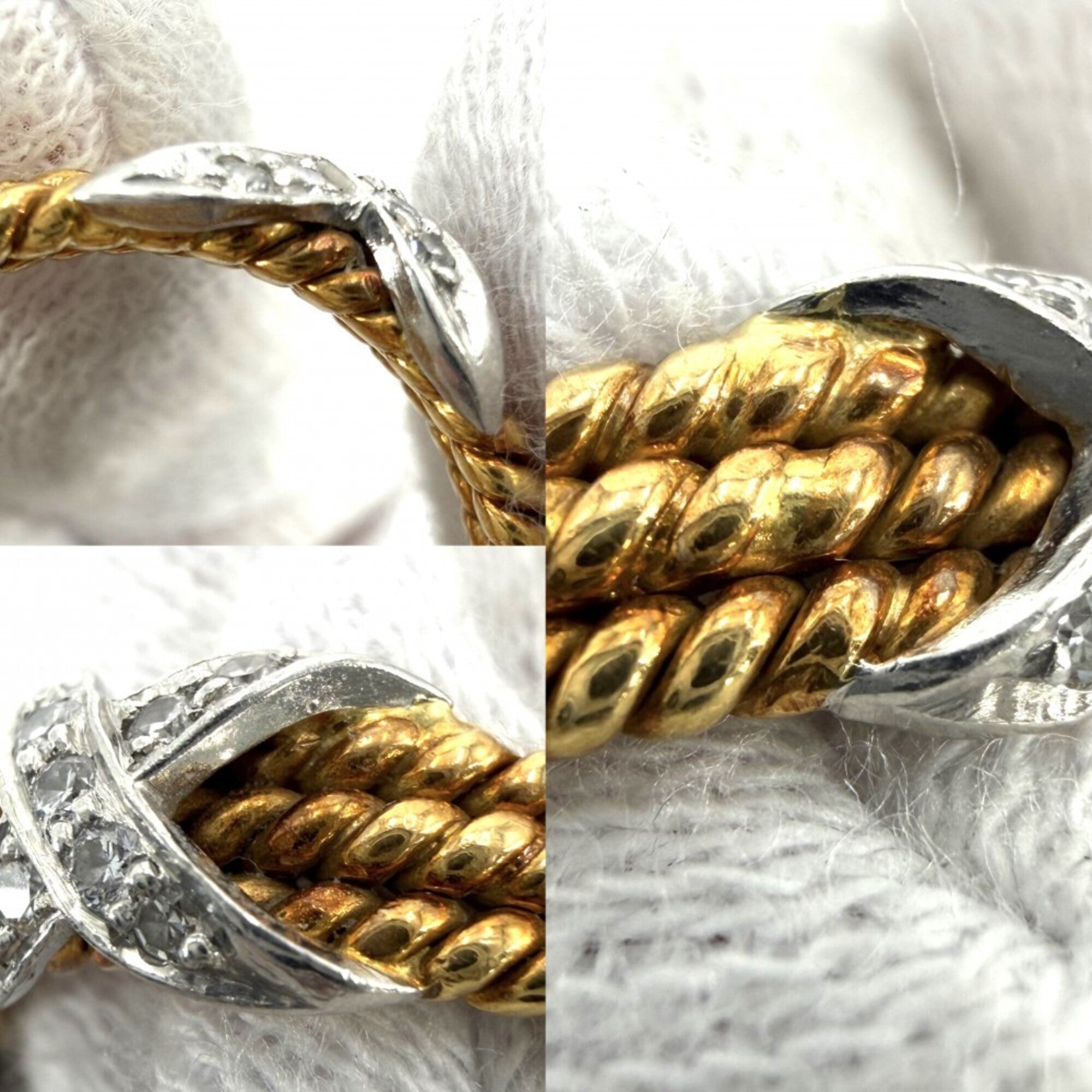 Tiffany White Yellow Platinum 950 Yellow Gold (Pre-Owned)
