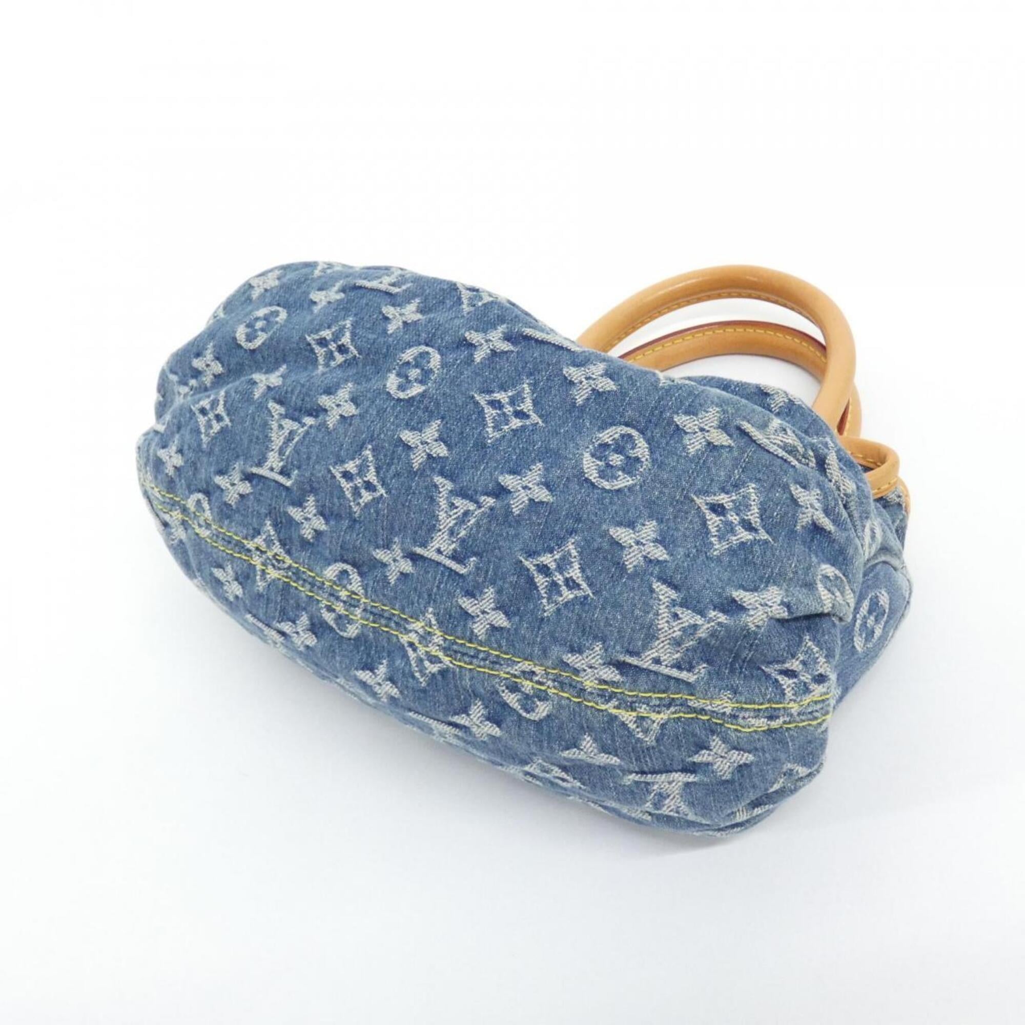 Louis Vuitton Blue Monogram Denim Handbag (Pre-Owned)