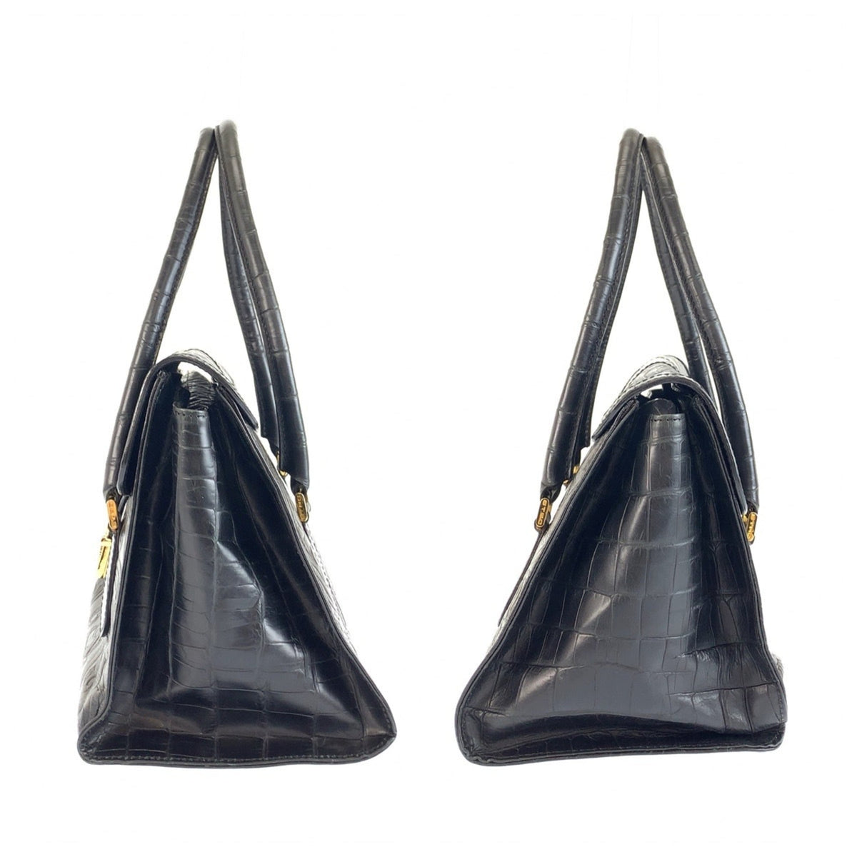 Etro Black Leather Handbag (Pre-Owned)