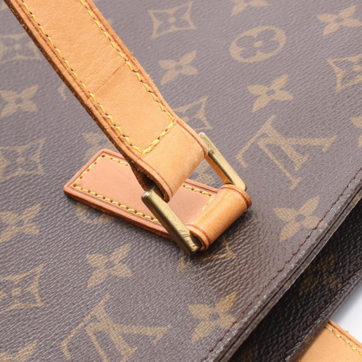 Louis Vuitton Brown Pvc Leather Handbag Tote Bag (Pre-Owned)