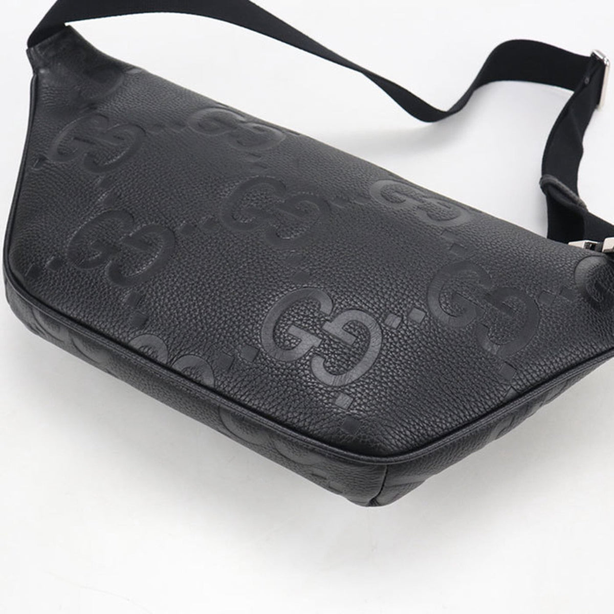 Gucci Black Leather Sling Bag (Pre-Owned)