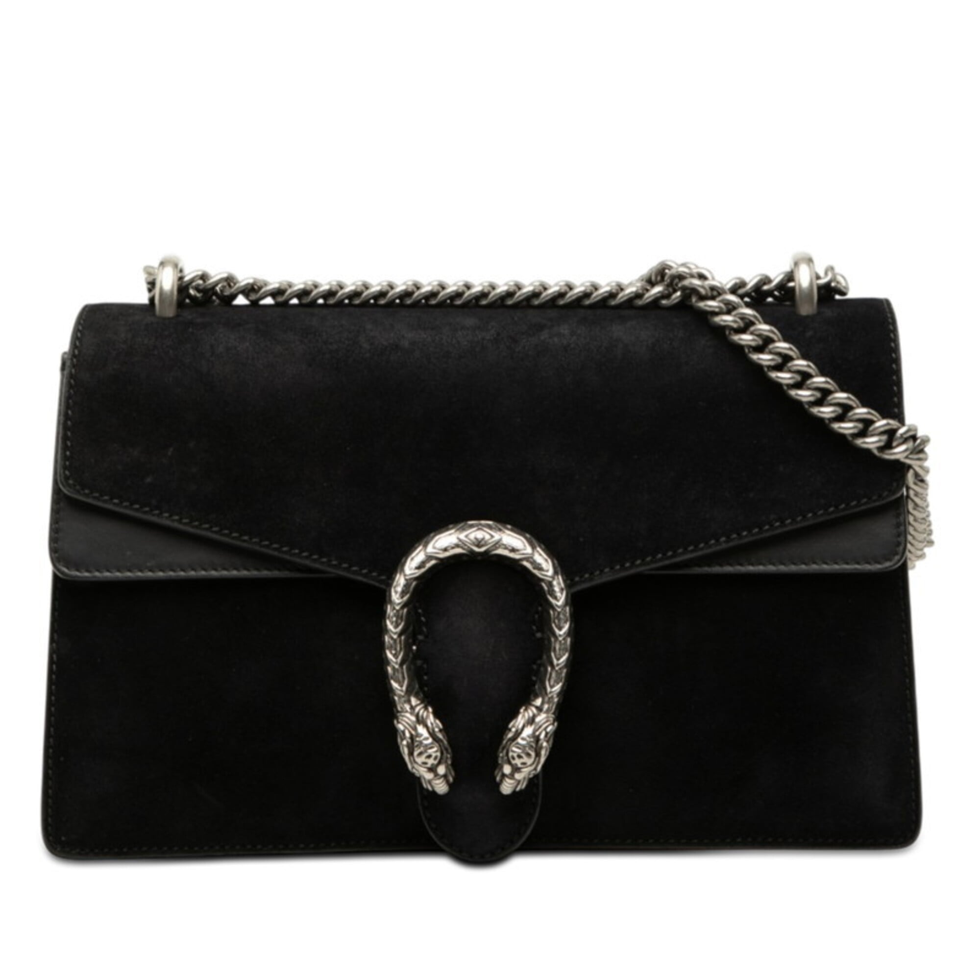 Gucci Black Suede Leather Shoulder Bag (Pre-Owned)