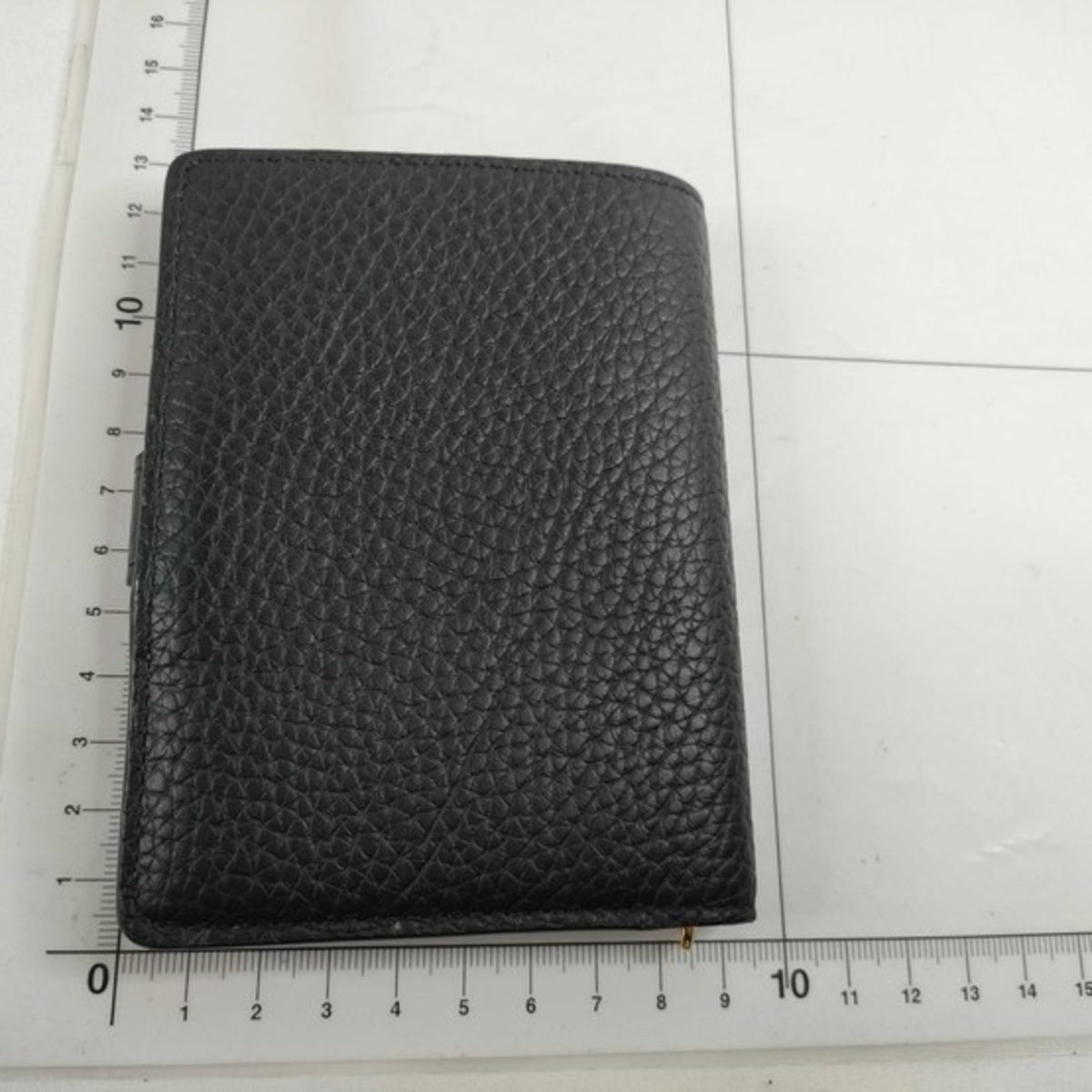 Louis Vuitton Noir Leather Wallet (Bi-Fold) (Pre-Owned)