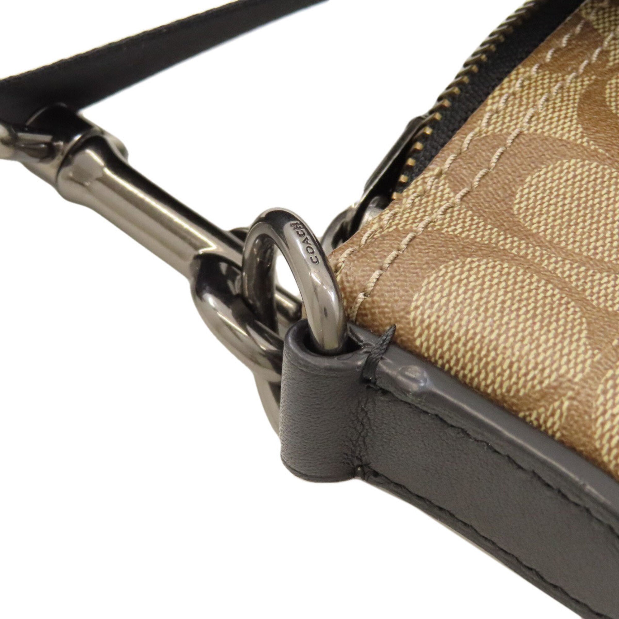 Coach Brown Pvc Shoulder Bag (Pre-Owned)