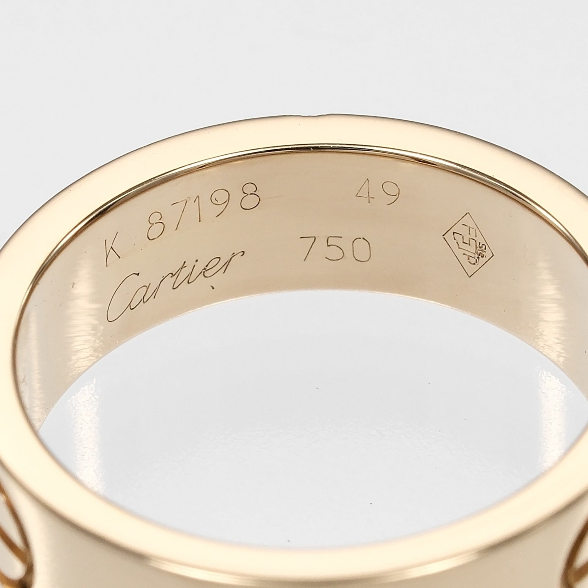 Cartier Yellow Gold Yellow Gold Band Ring (Pre-Owned)