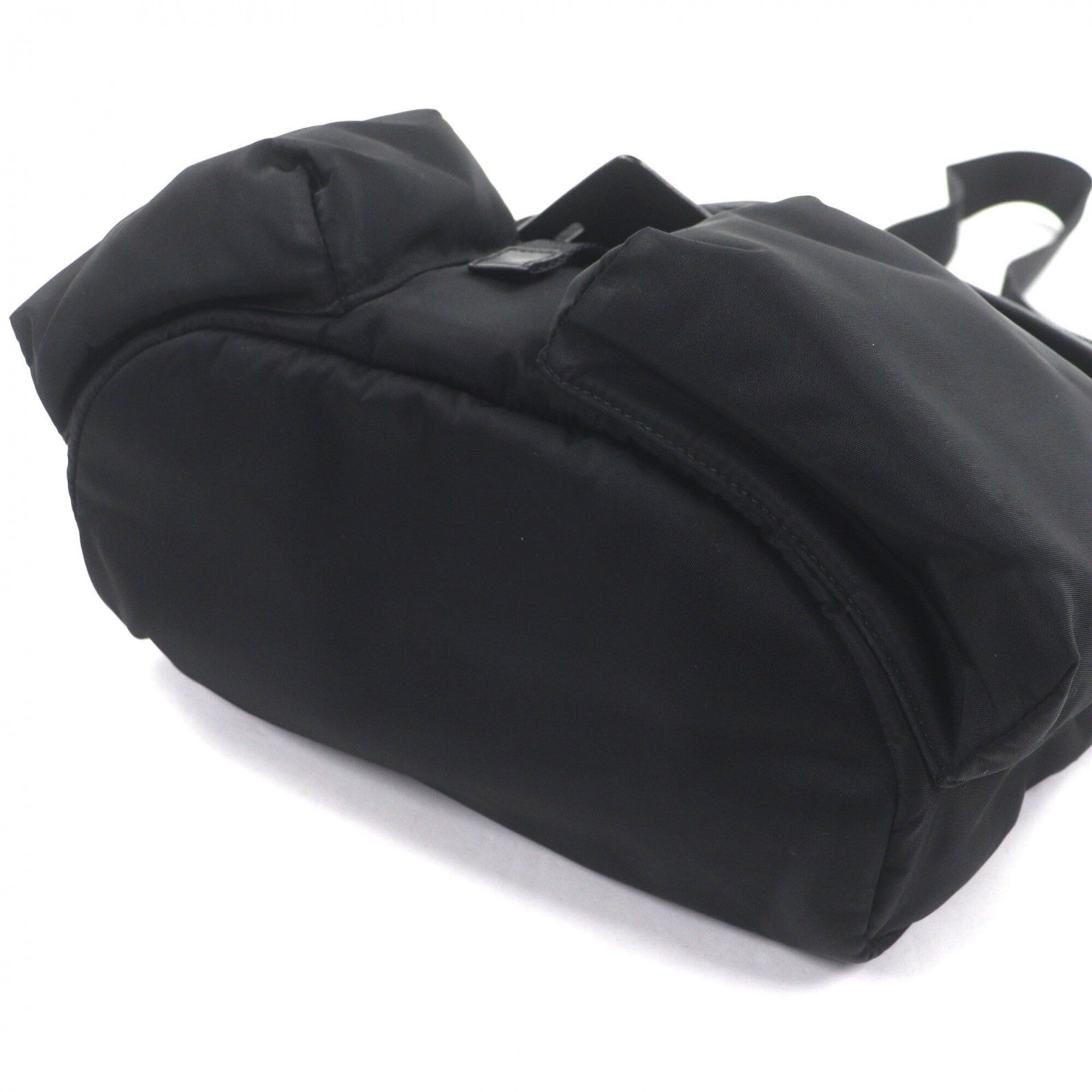 Prada Black Nylon Leather Shoulder Bag (Pre-Owned)