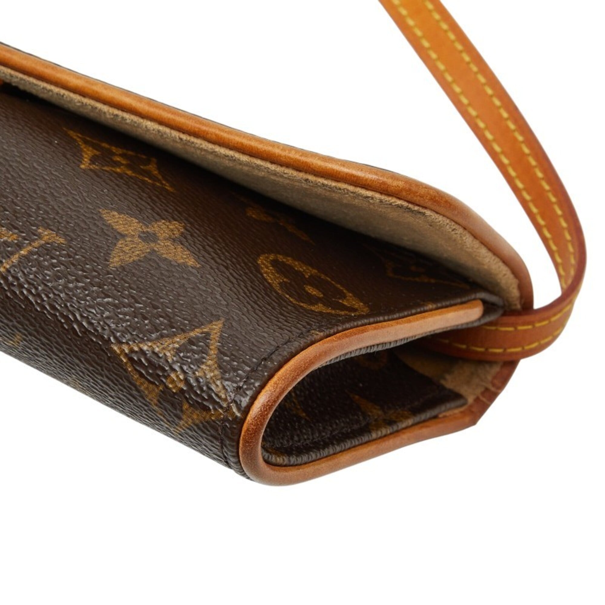 Louis Vuitton Monogram Brown Pvc Leather Pochette Shoulder Bag (Pre-Owned)
