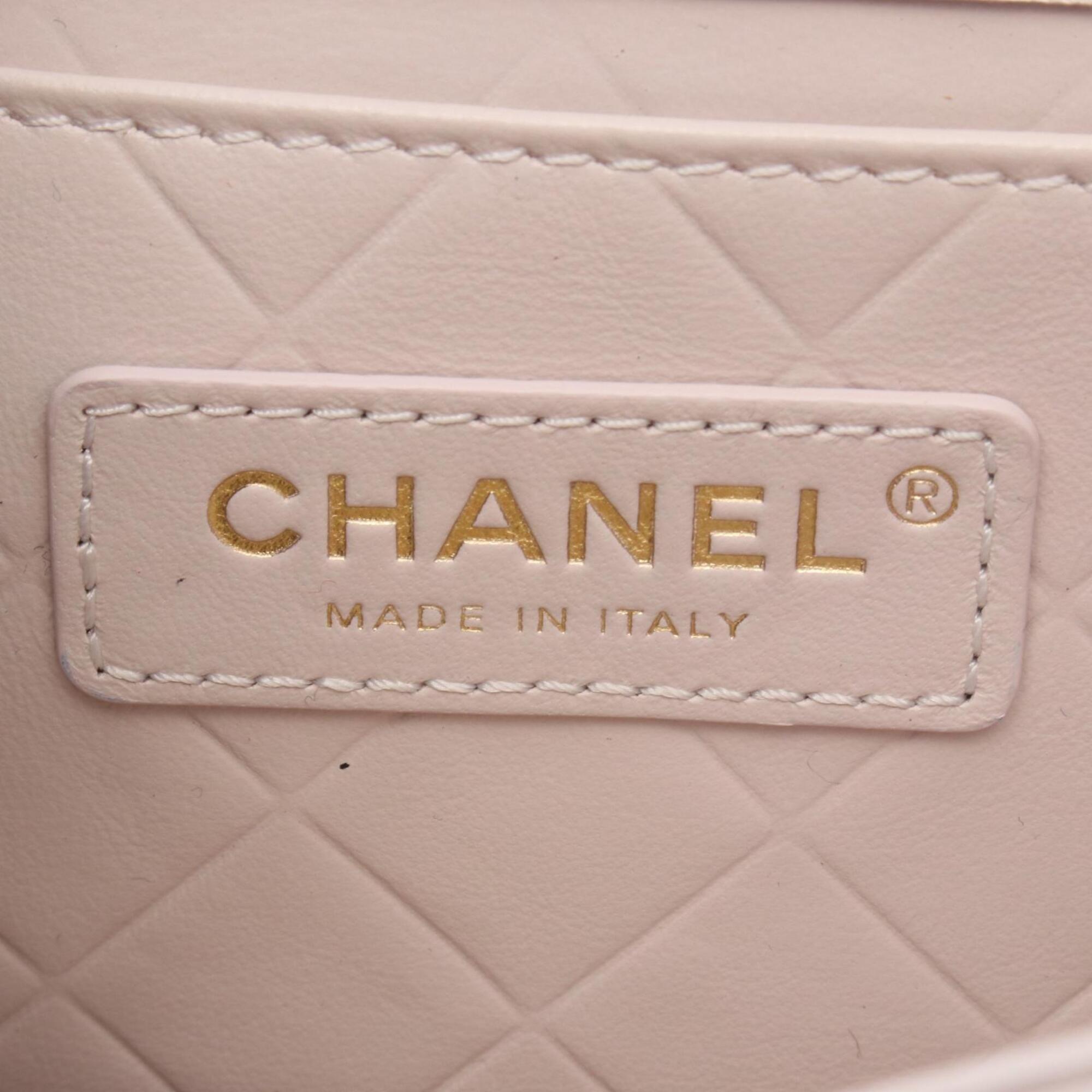 Chanel Matelasse Pink Leather Handbag Shoulder Bag (Pre-Owned)