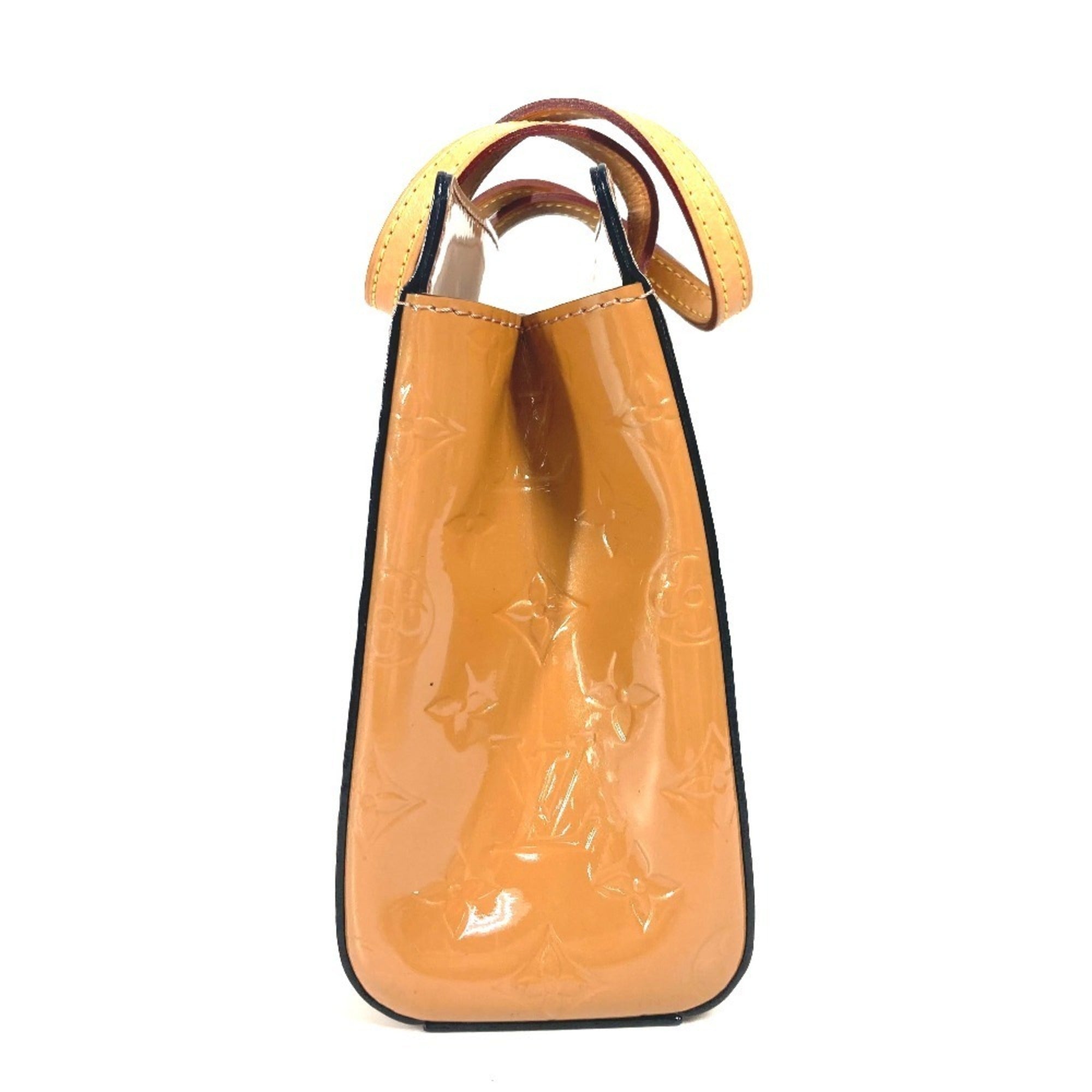 Louis Vuitton Monogram Vernis Beige Rose Velours Monogram Vernis Handbag Tote Bag (Pre-Owned)