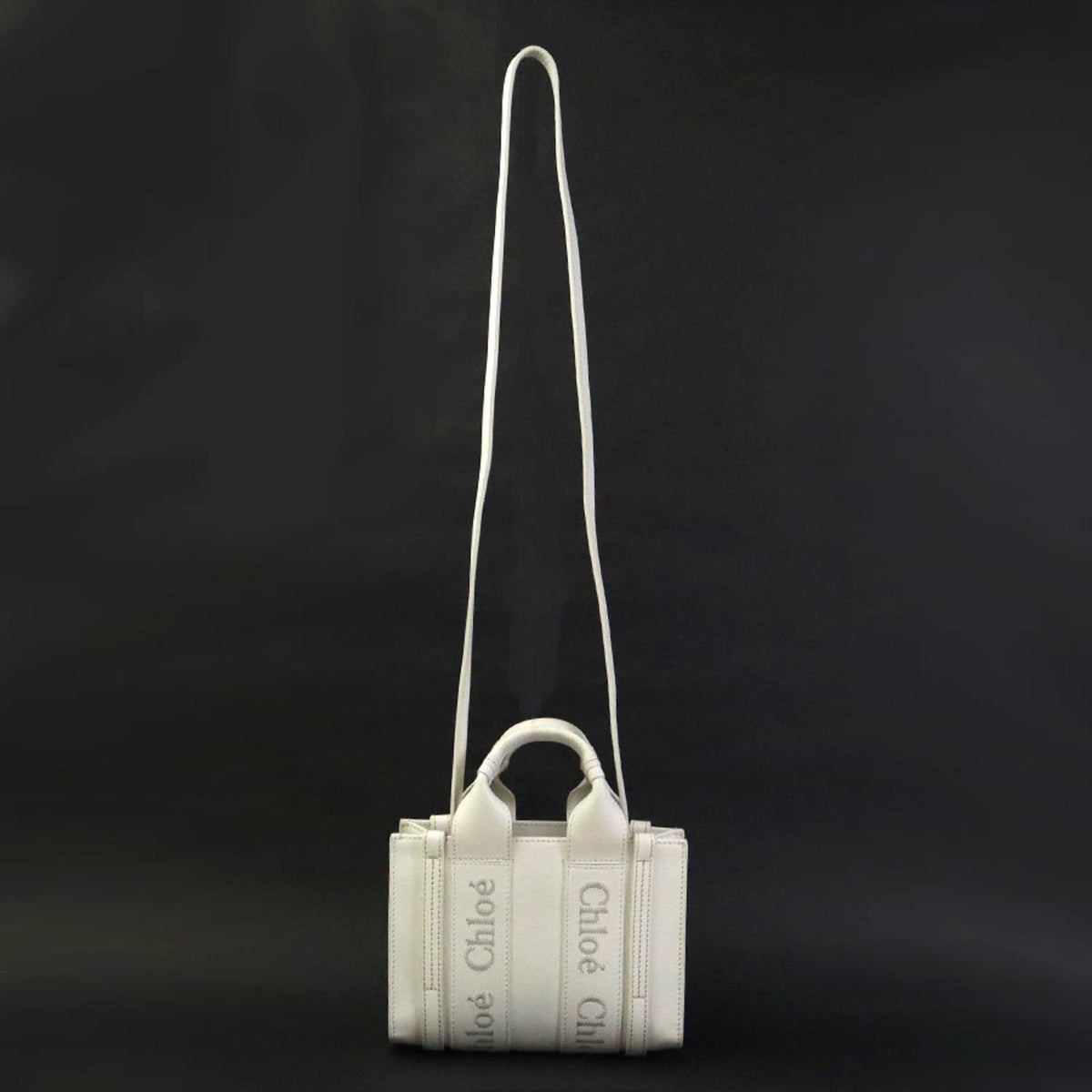 Chloé White Leather Shoulder Bag (Pre-Owned)