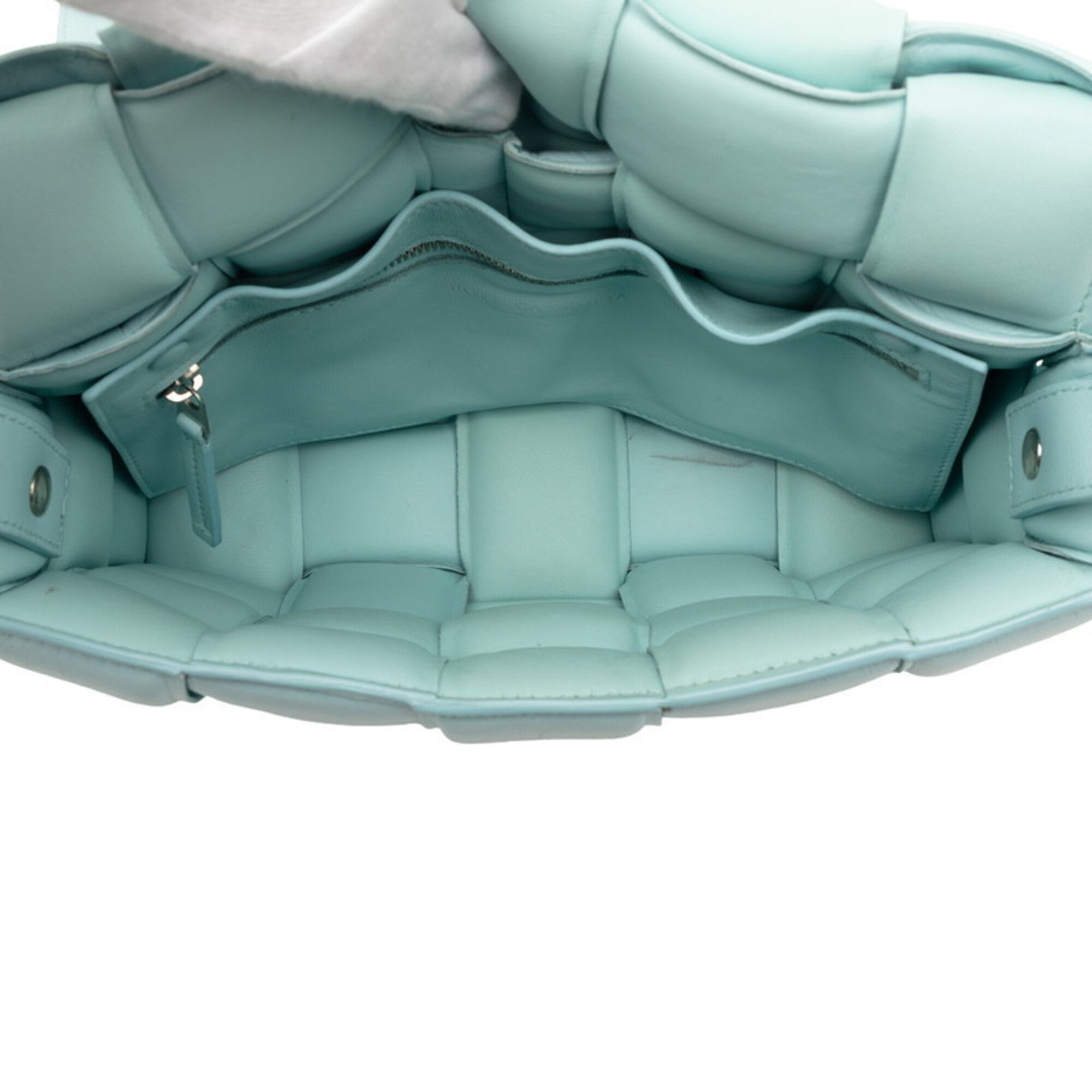 Bottega Veneta Blue Leather Shoulder Bag (Pre-Owned)