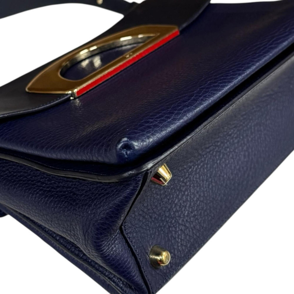 Christian Louboutin Navy Leather Shoulder Bag (Pre-Owned)