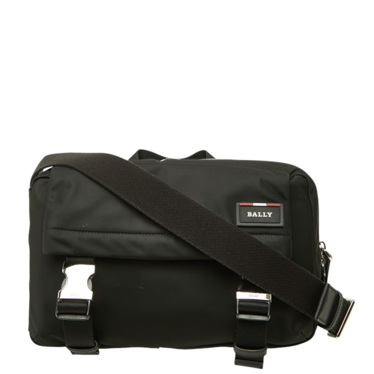 Bally Black Nylon Handbag Sling Bag (Pre-Owned)