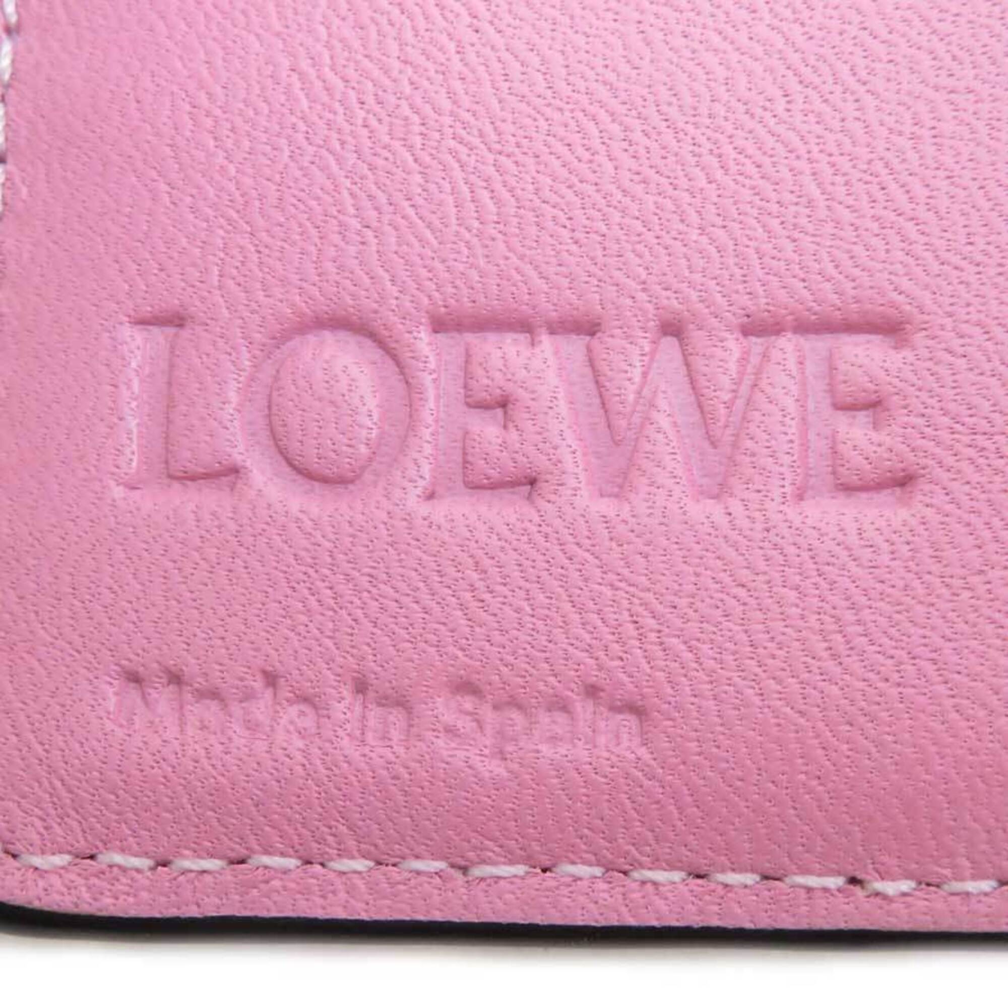 Loewe Pink Coated Canvas Wallet (Bi-Fold) (Pre-Owned)