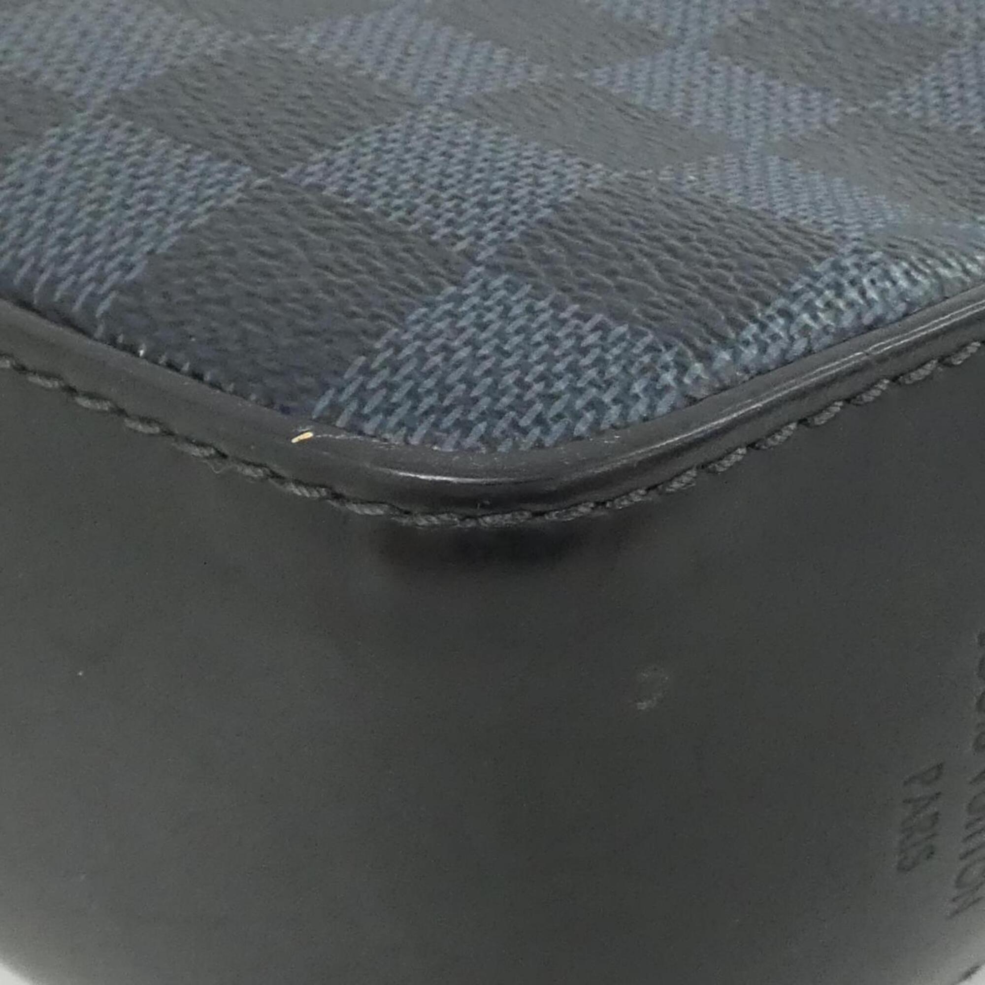 Louis Vuitton Black Cobalt Coated Canvas Shoulder Bag (Pre-Owned)