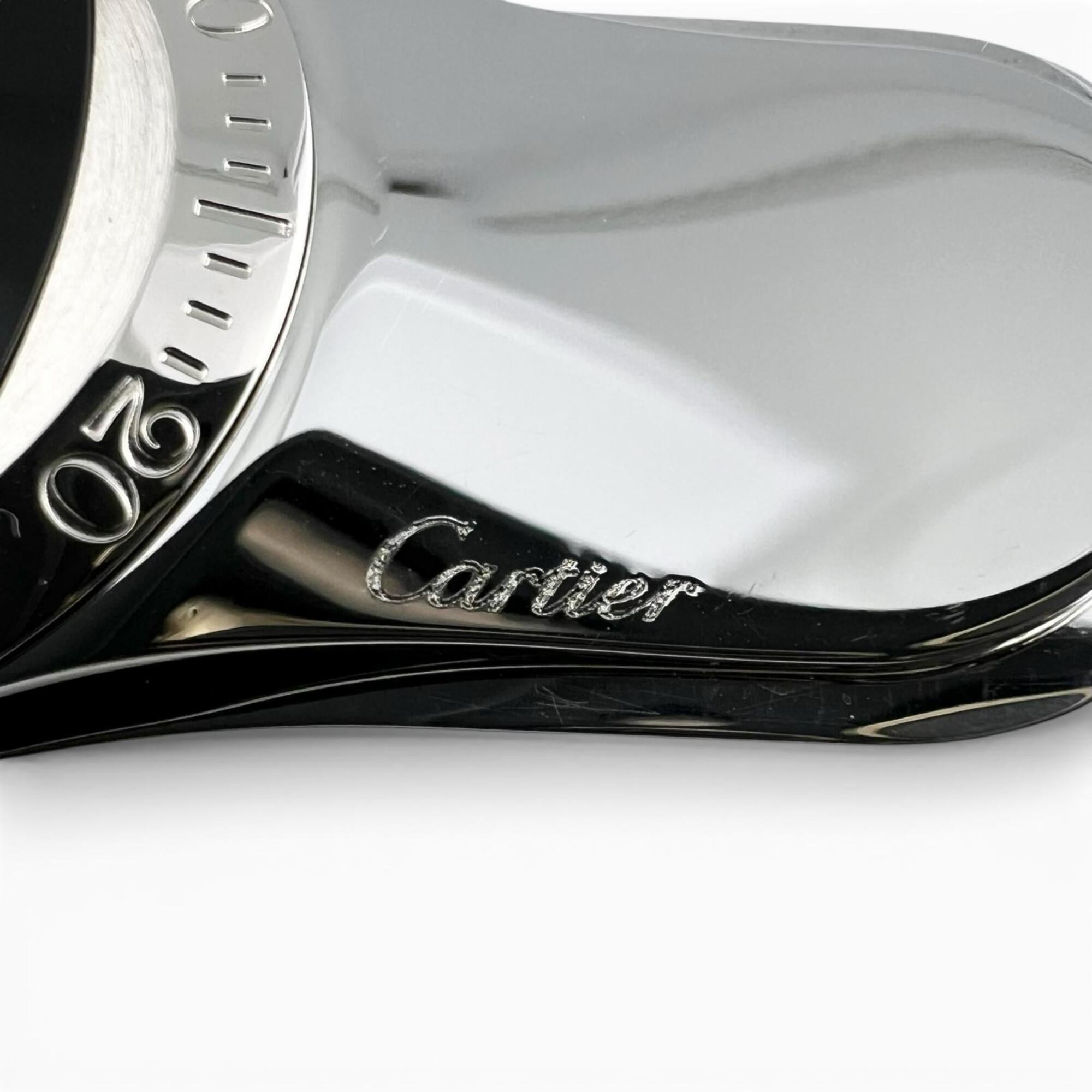 Cartier Silver Black Stainless Steel Money Clip (Pre-Owned)