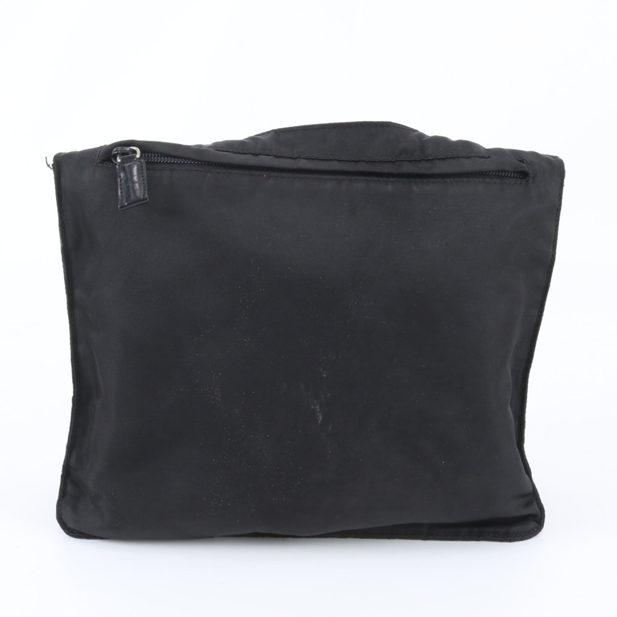 Prada Black Nylon Leather Shoulder Bag (Pre-Owned)