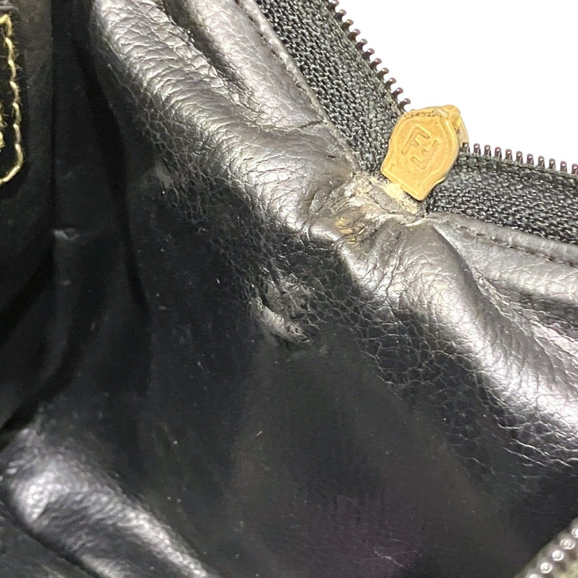 Fendi Brown Zucca Boston Bag (Pre-Owned)