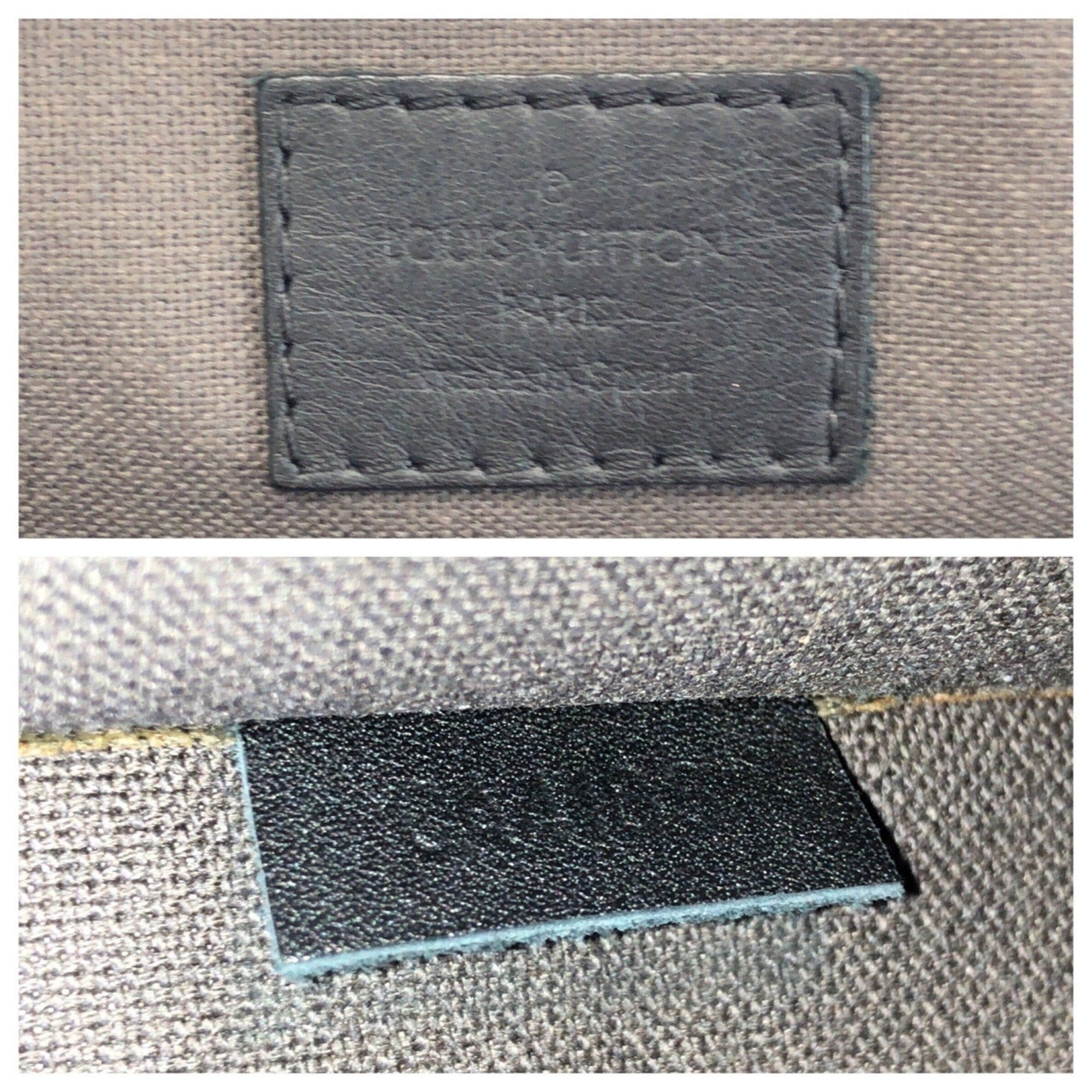 Louis Vuitton Black Leather Briefcase (Pre-Owned)