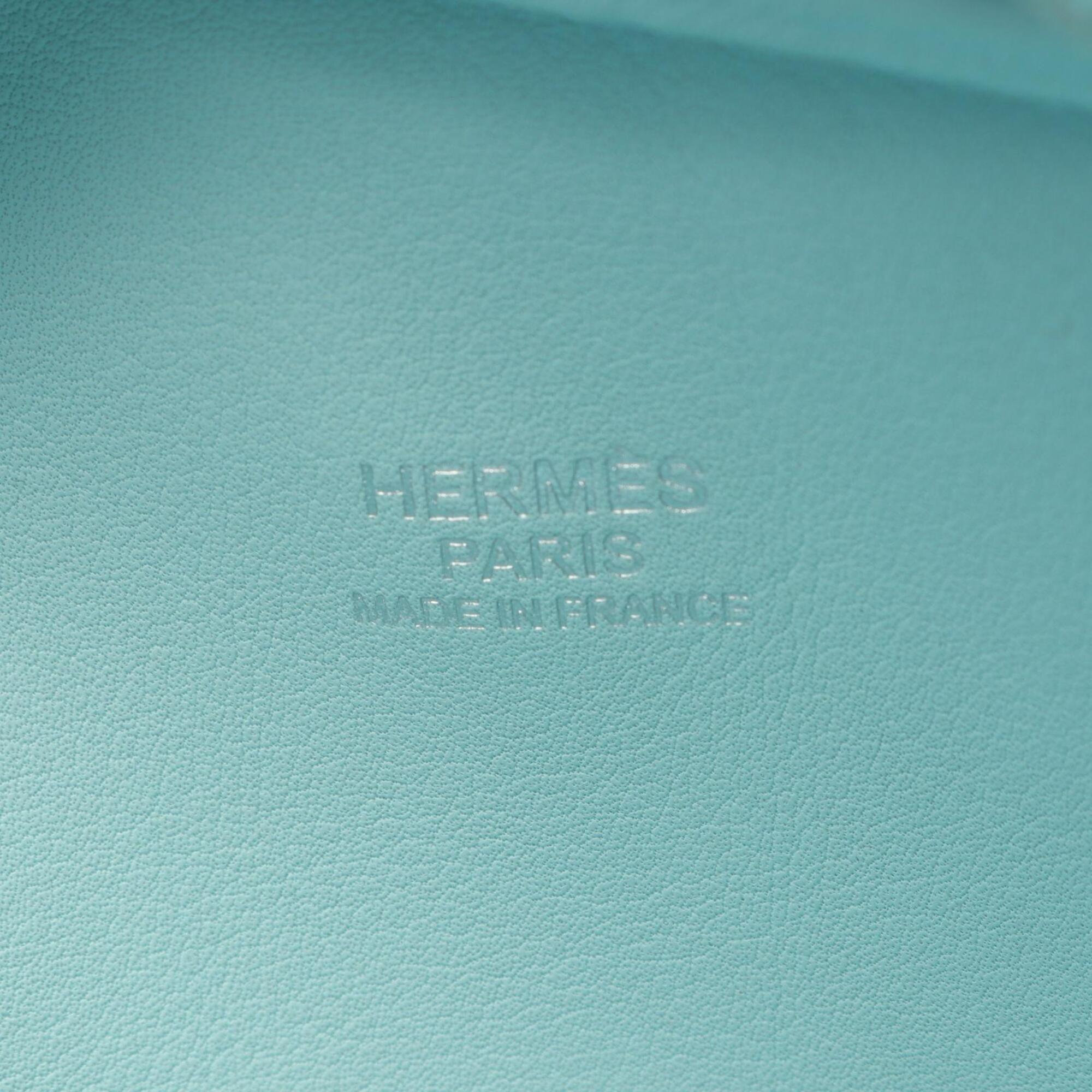 Hermes Blue Swift Leather Leather Handbag (Pre-Owned)