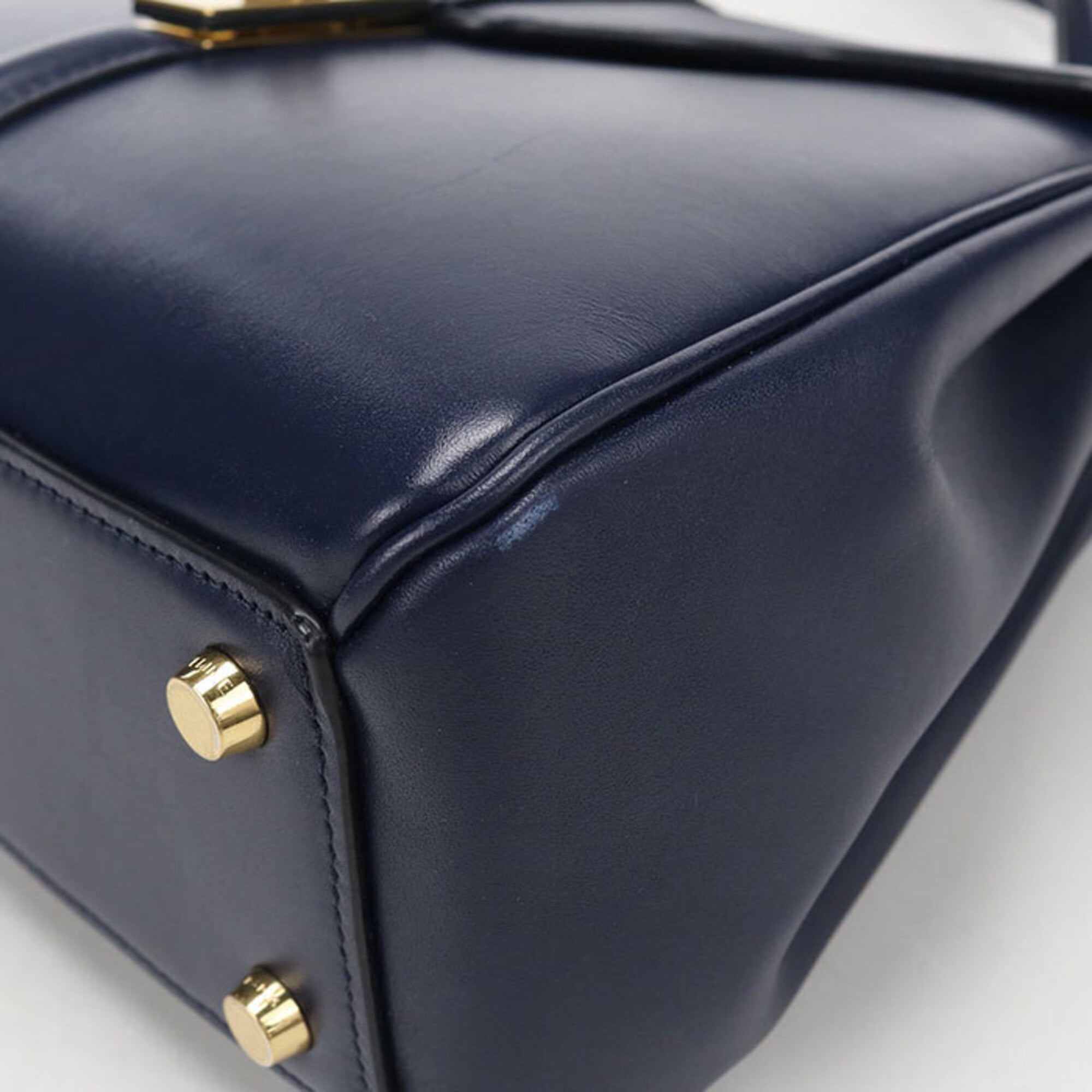 Celine Navy Leather Handbag (Pre-Owned)