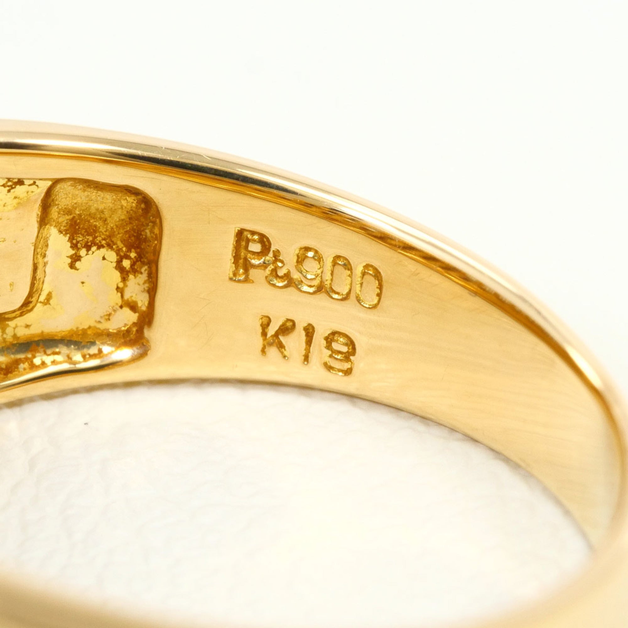 Unbranded Platinum Yellow Gold Yellow Gold (18K) Platinum 900 Band Ring (Pre-Owned)