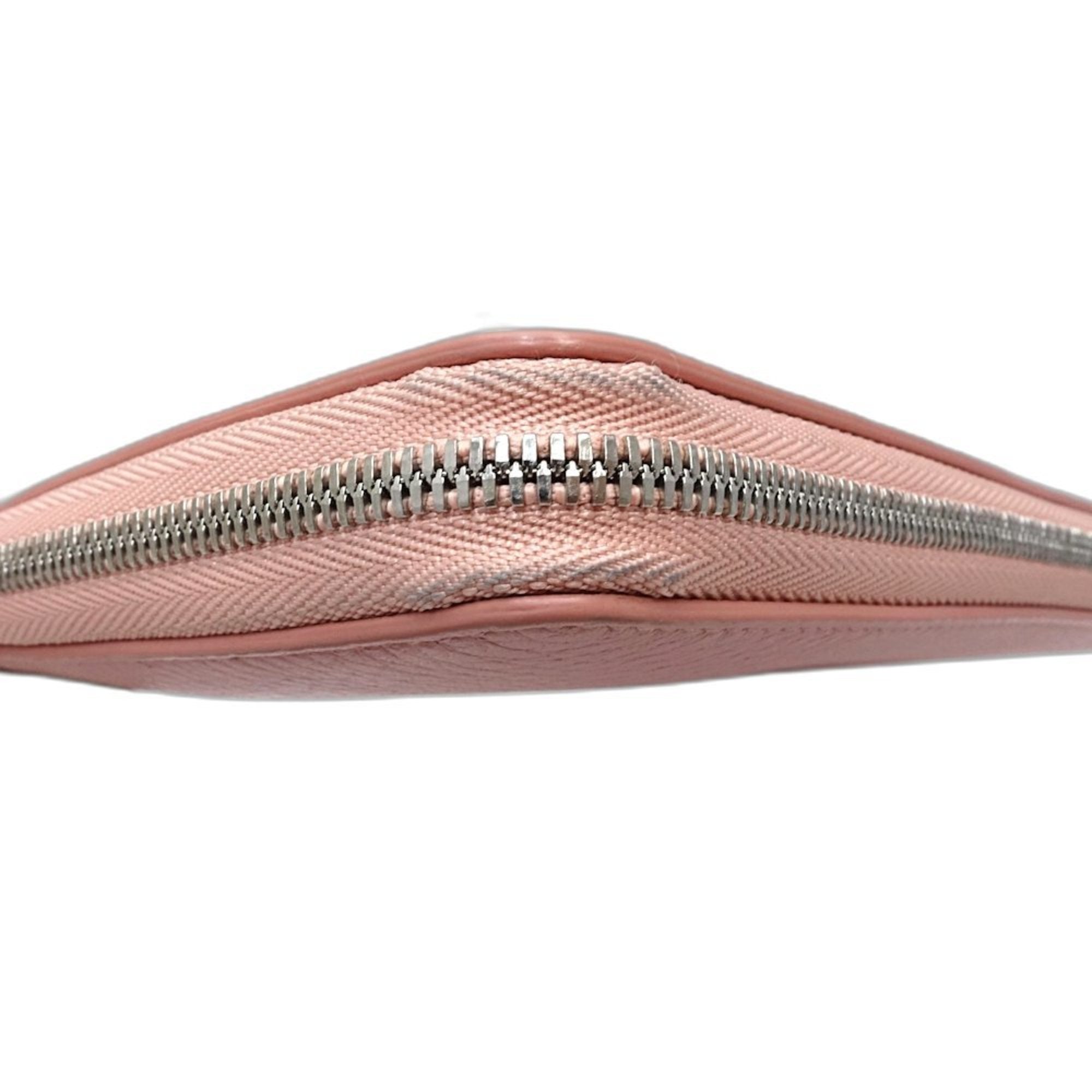 Tiffany Pink Leather Long Wallet (Bi-Fold) (Pre-Owned)