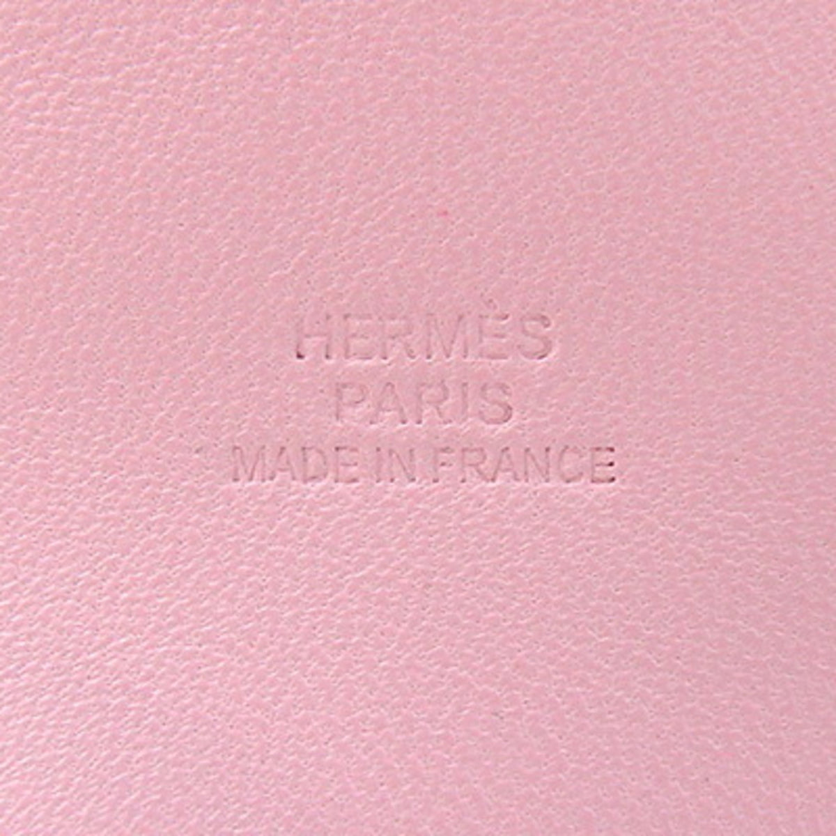 Hermes Light Pink Leather Pouch (Pre-Owned)