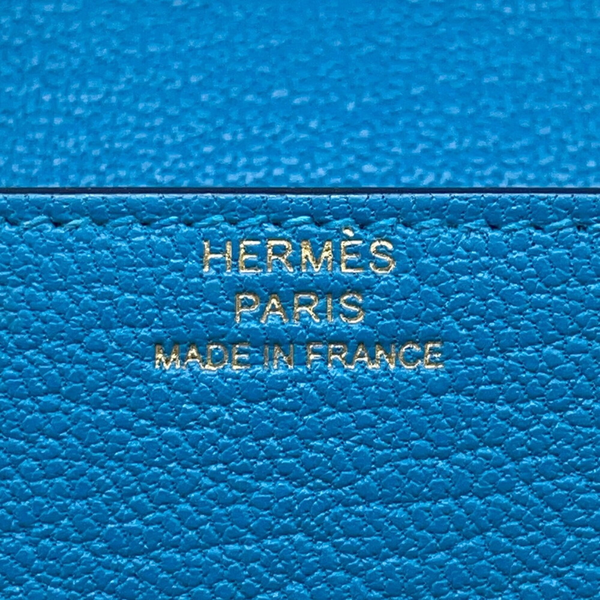 Hermes Chevre Myzore Leather Coin Purse/Coin Case (Pre-Owned)