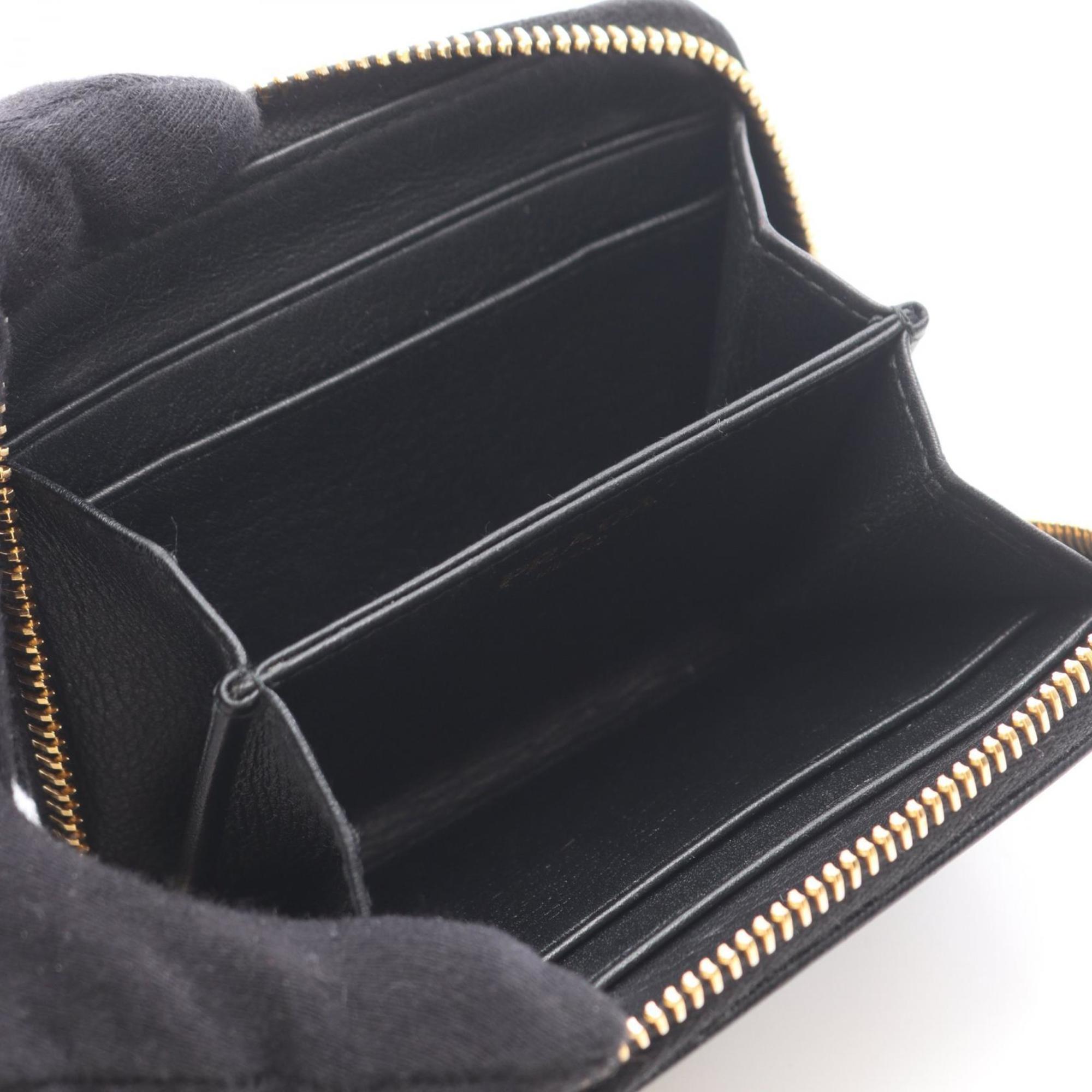 Prada Black Leather Coin Purse/Coin Case (Pre-Owned)