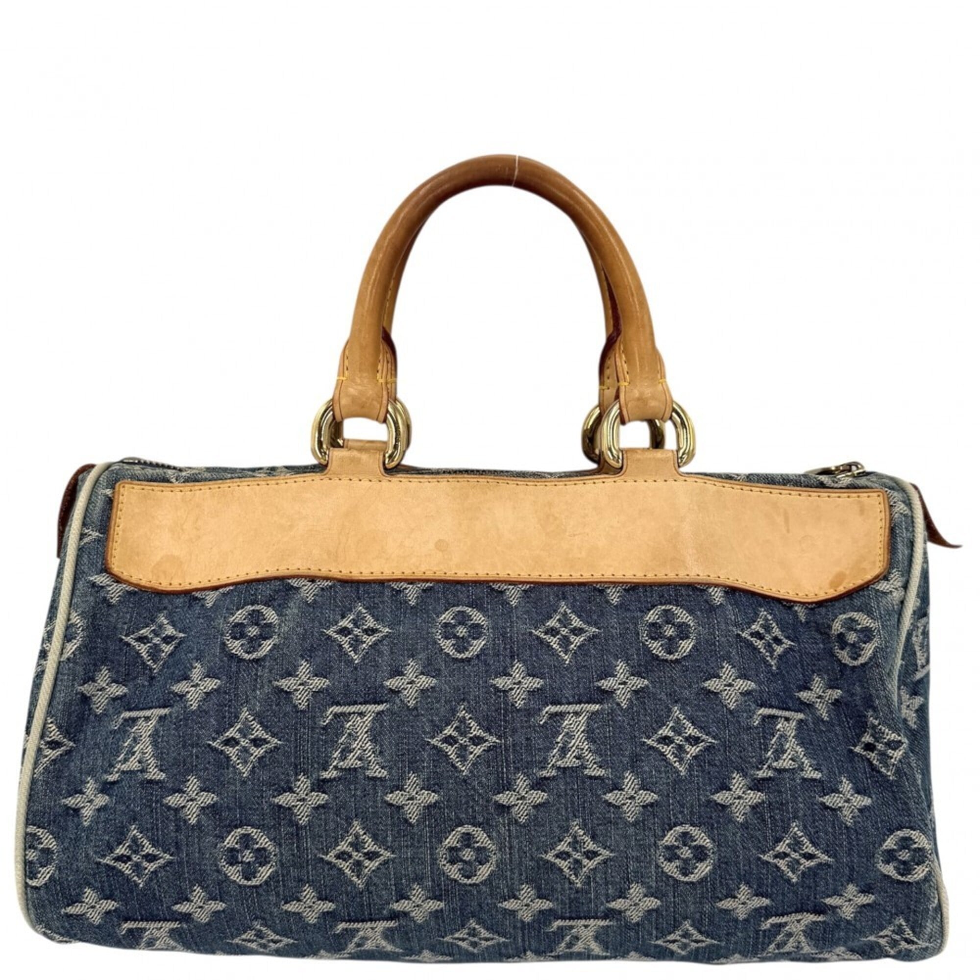 Louis Vuitton Blue Monogram Denim Handbag (Pre-Owned)