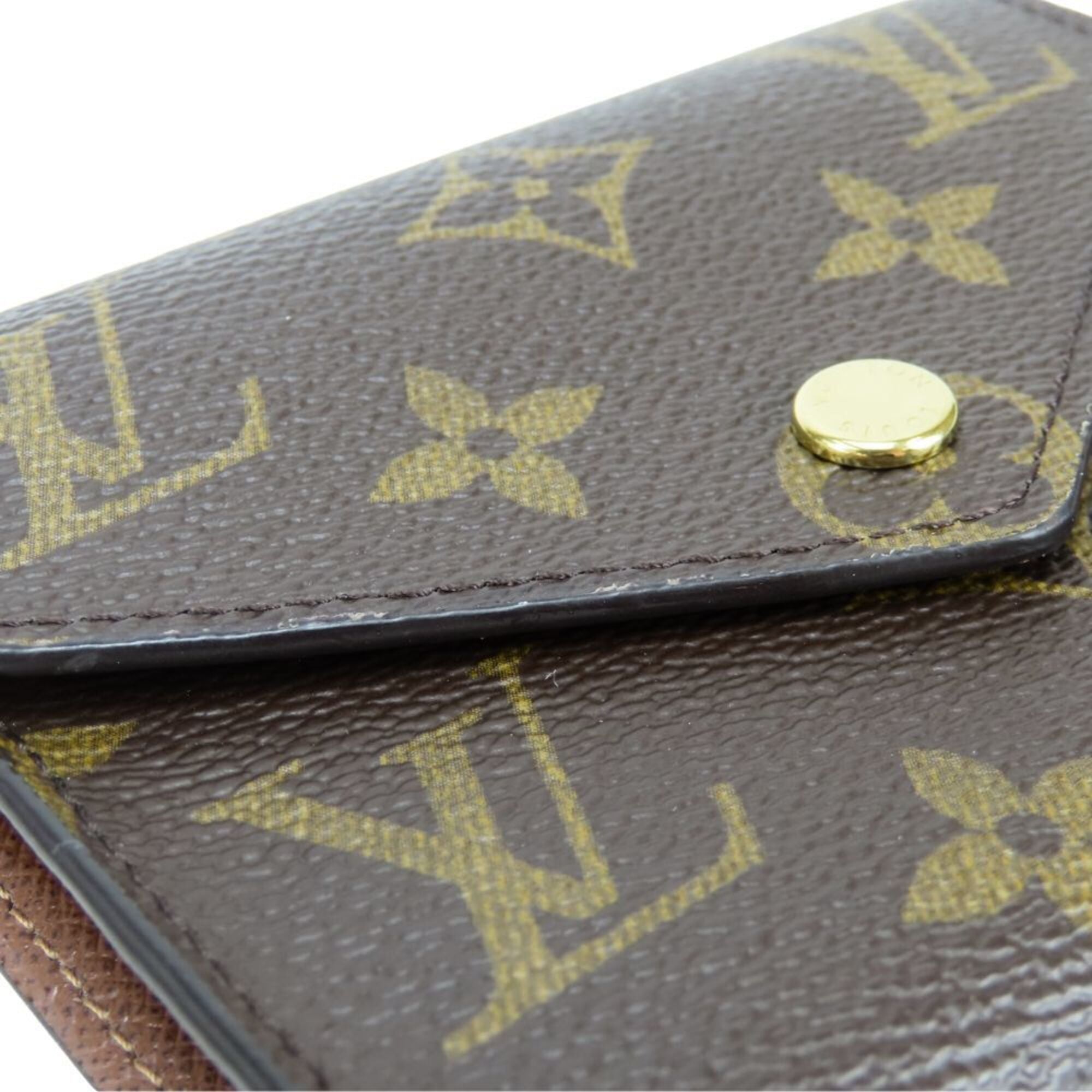 Louis Vuitton Brown Monogram Wallet (Tri-Fold) (Pre-Owned)