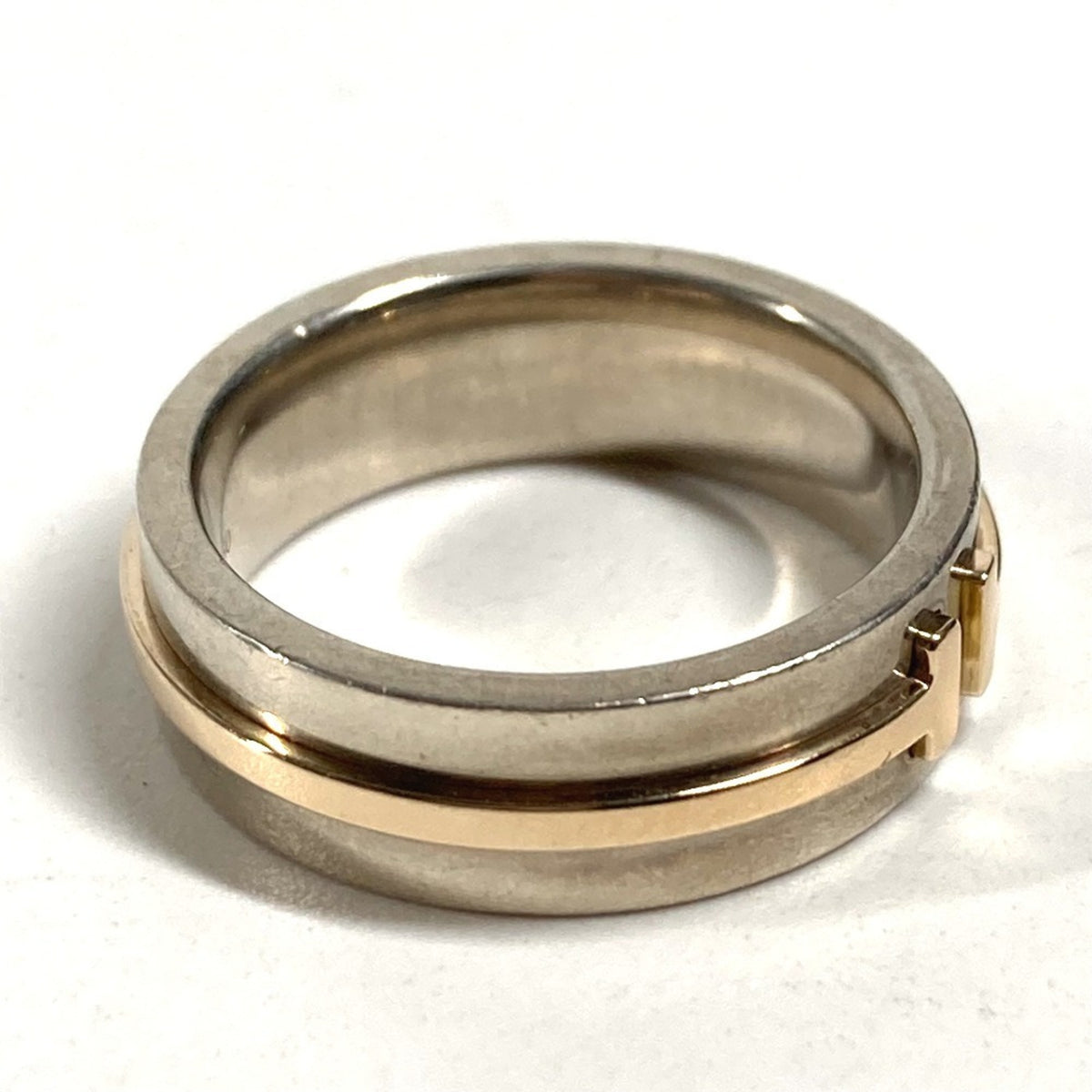 Tiffany Gold (18K) Silver 925 Band Ring (Pre-Owned)