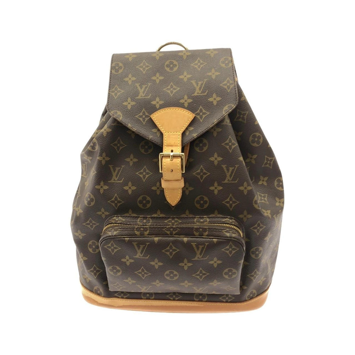 Louis Vuitton Marron Coated Canvas Backpack (Pre-Owned)