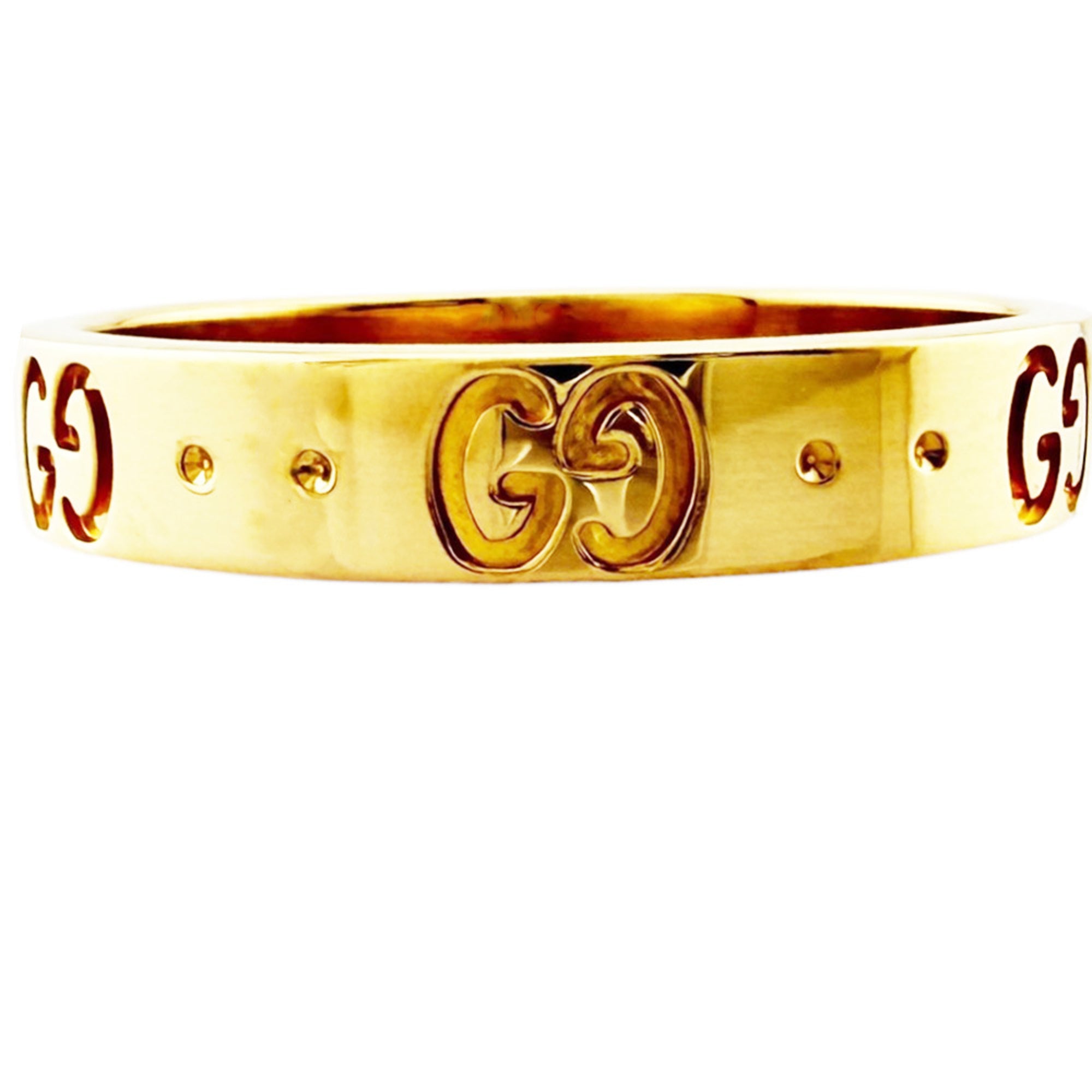 Gucci Icon Gold Yellow Gold (18K) Band Ring (Pre-Owned)