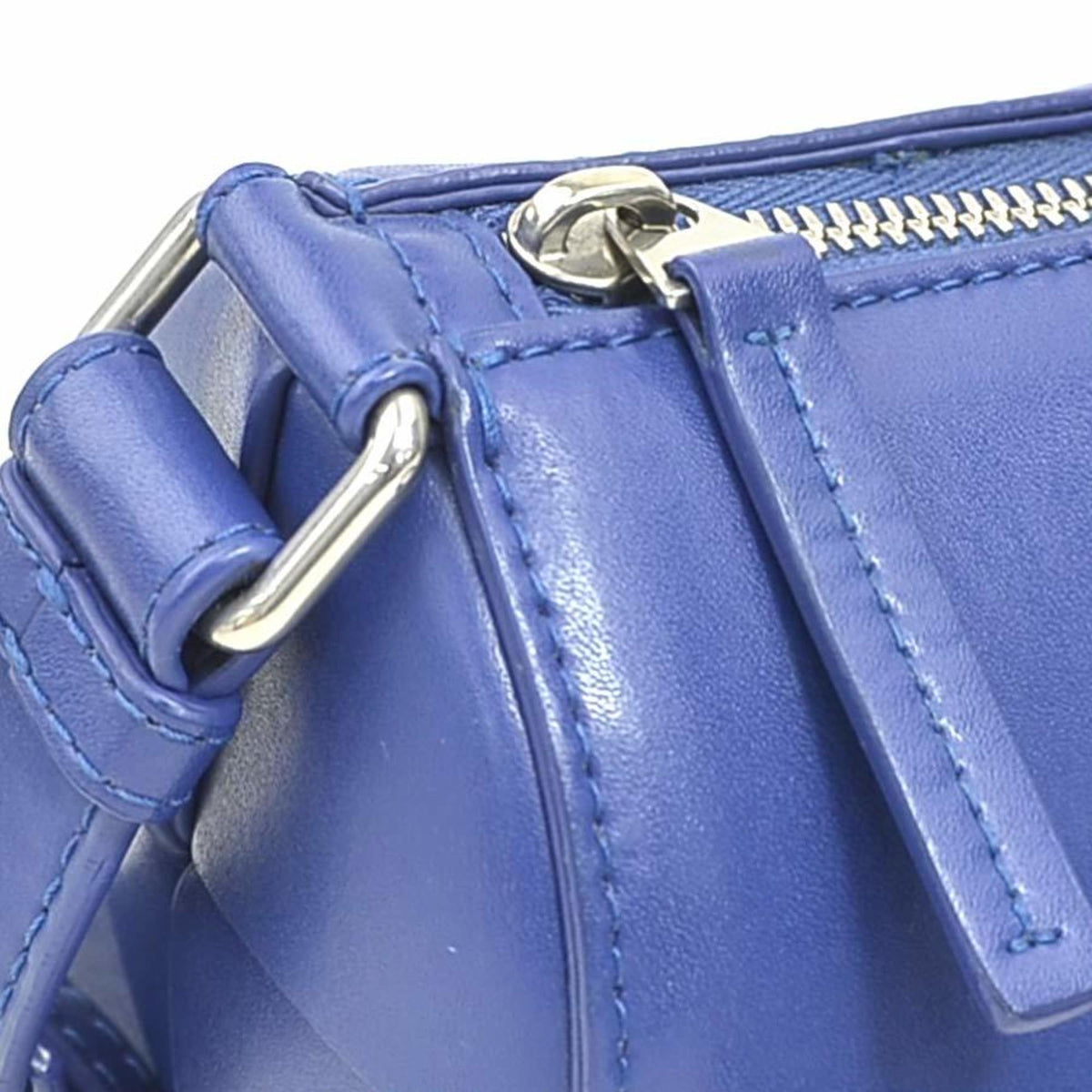 Bottega Veneta Blue Leather Shoulder Bag (Pre-Owned)