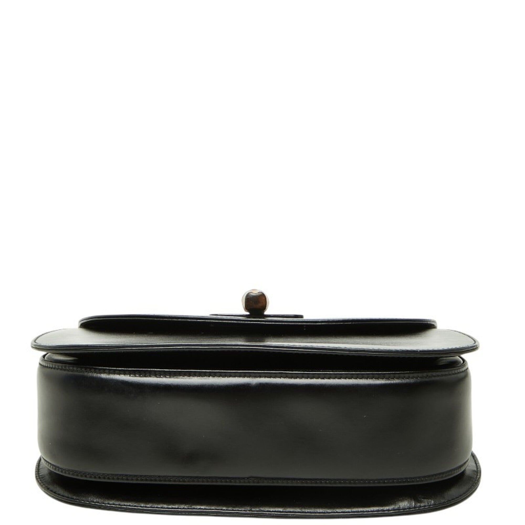 Gucci Black Leather Handbag Shoulder Bag (Pre-Owned)
