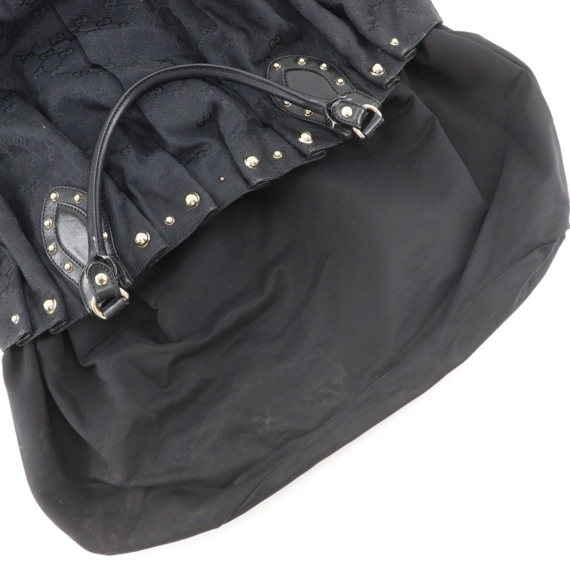 Gucci Gg Canvas Black Gg Canvas Tote Bag (Pre-Owned)